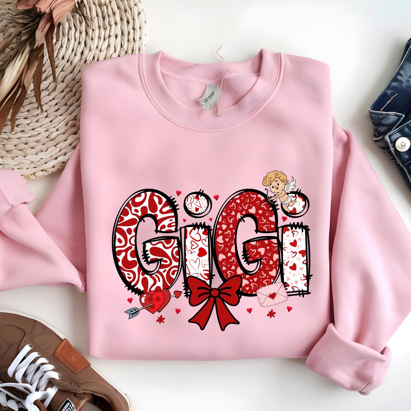 Mama and Mini Sweatshirt Matching Mom Daughter Outfit Valentines Day Gift for Wife New Mom Gift Coquette Gigi Sweatshirts