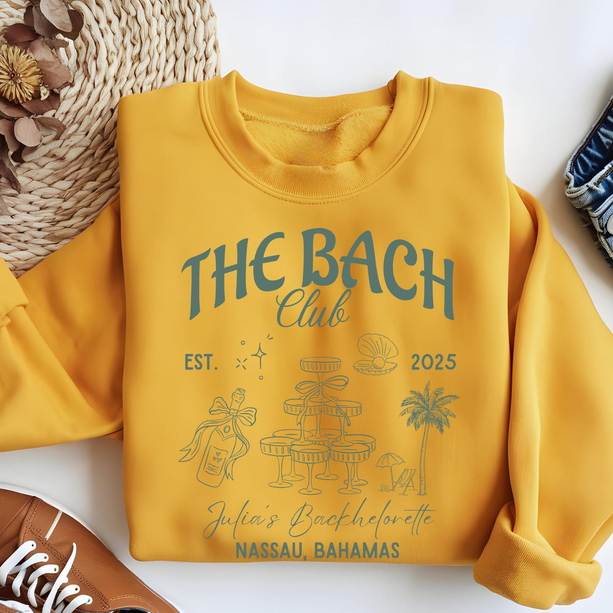 Personalized Bachelorette Party Bach Social Club Sweatshirt