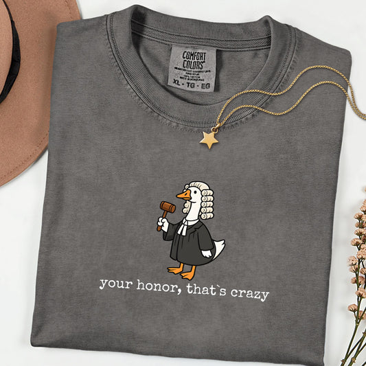 Funny Lawyer Comfort Colors® Shirt, Law School Graduate Gift, Silly Lawyer Tee, Motivational Attorney Graphic Shirt