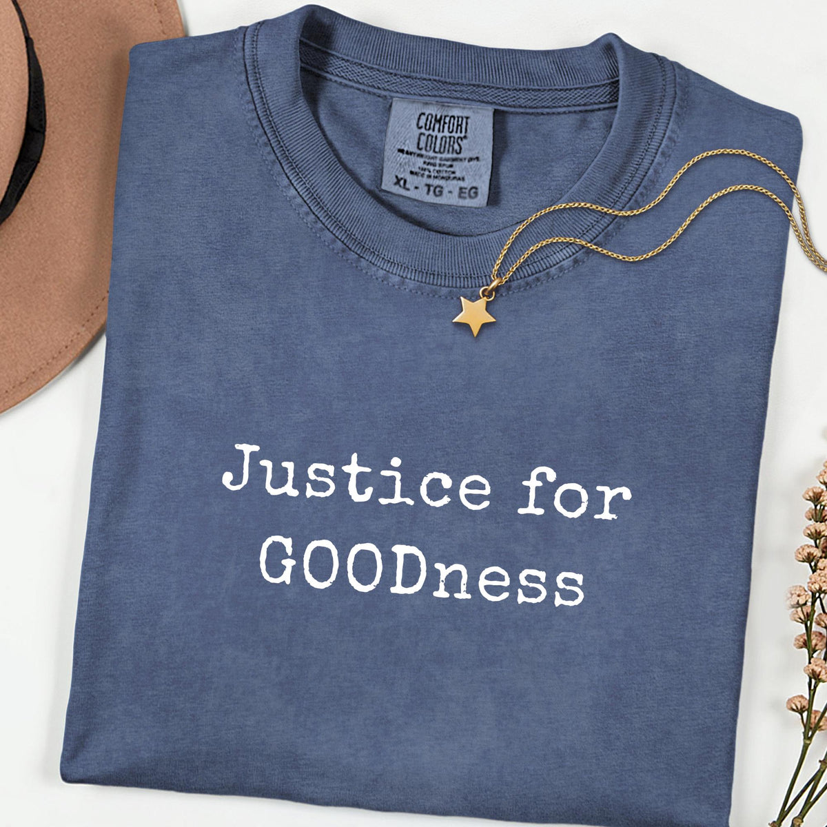 Comfort Colors® Justice for GOODness Shirt, Human Rights Unisex Tee