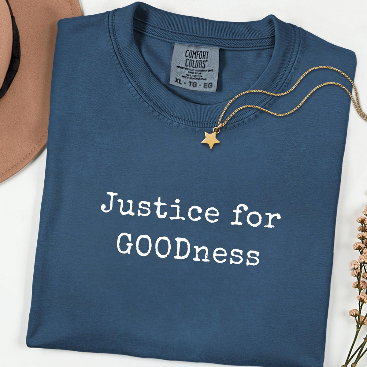 Comfort Colors® Justice for GOODness Shirt, Human Rights Unisex Tee