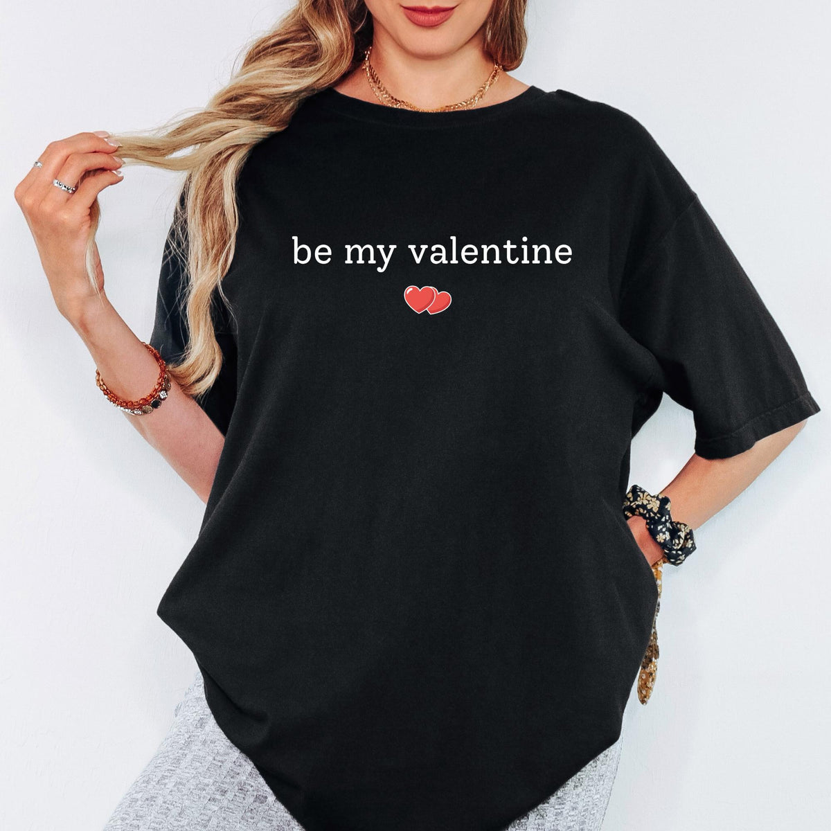 Comfort Colors® Be My Valentine Shirt, Cute Heart Valentine Tee, Timeless Love Design