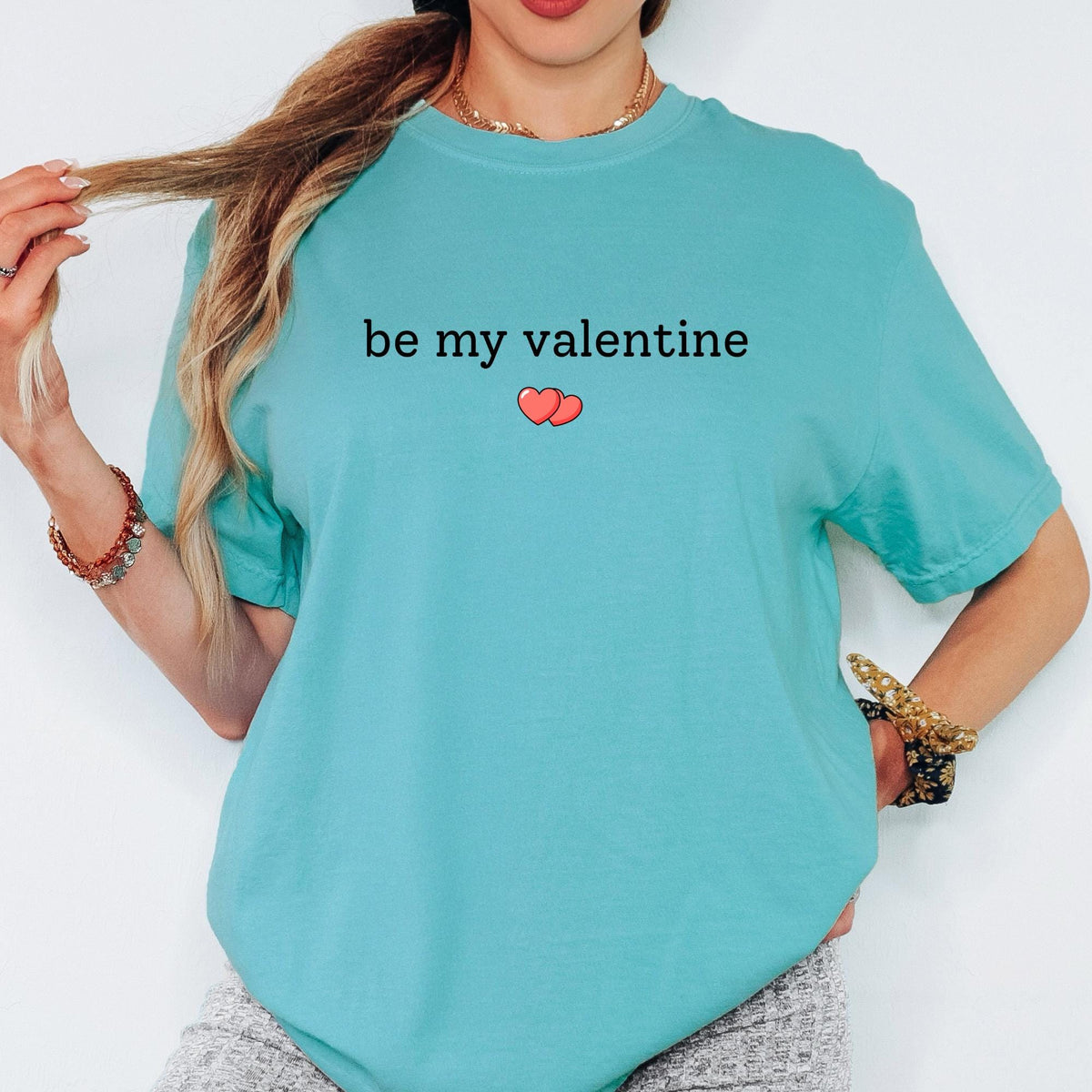Comfort Colors® Be My Valentine Shirt, Cute Heart Valentine Tee, Timeless Love Design
