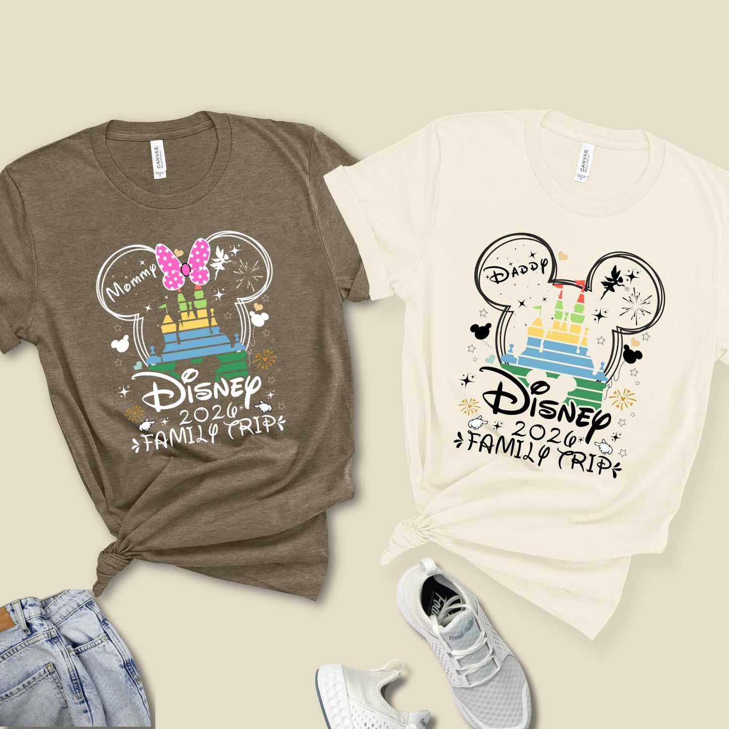 Disney Trip 2026 Shirt, Family Matching Vacation Shirts, , Disneyland Tshirts, Disneyworld Couple Tee