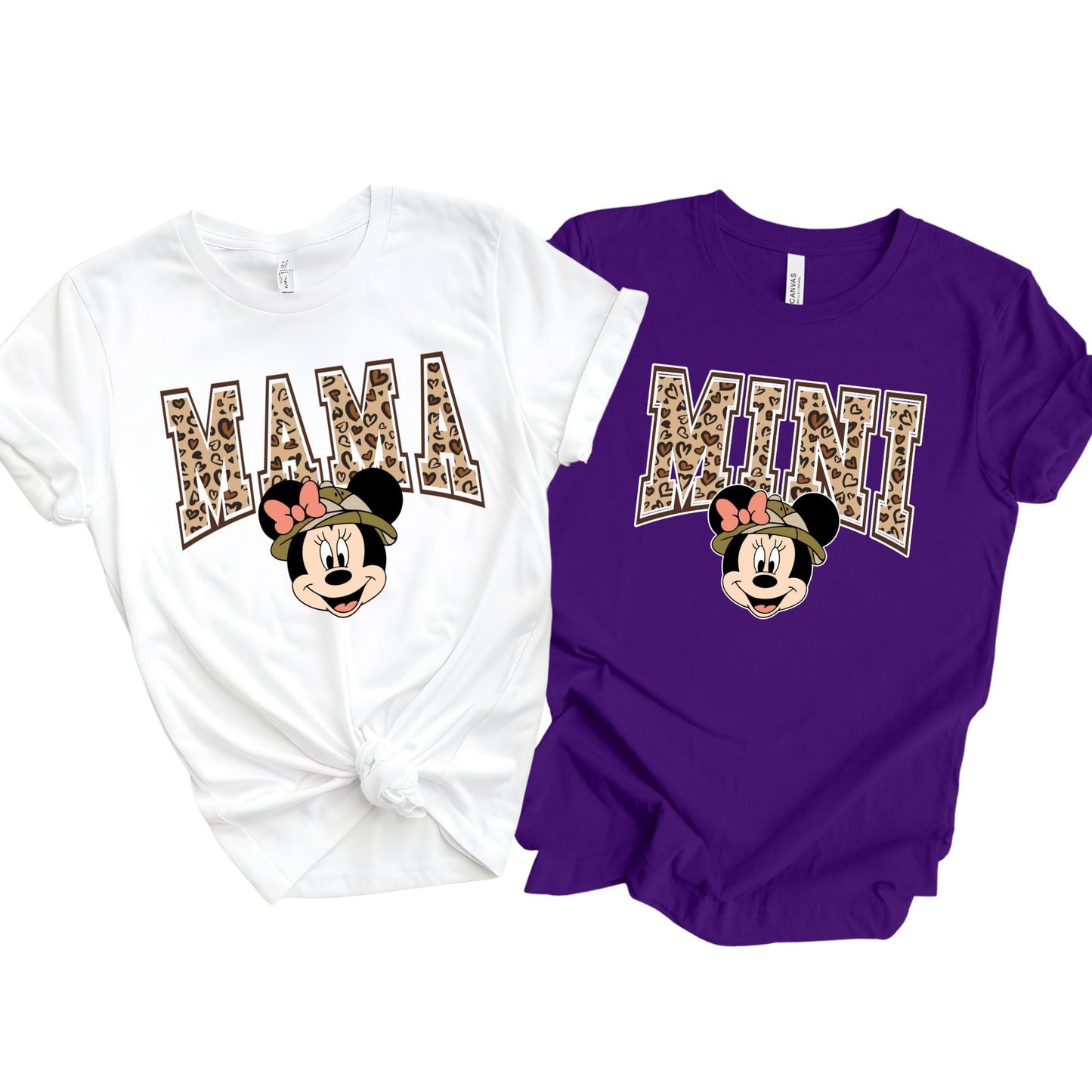 Mama and Mini Matching Shirts, Mama and Mini Gold Leopard T-Shirt, Mothers Day Gift, Mommy And Me Matching Tee
