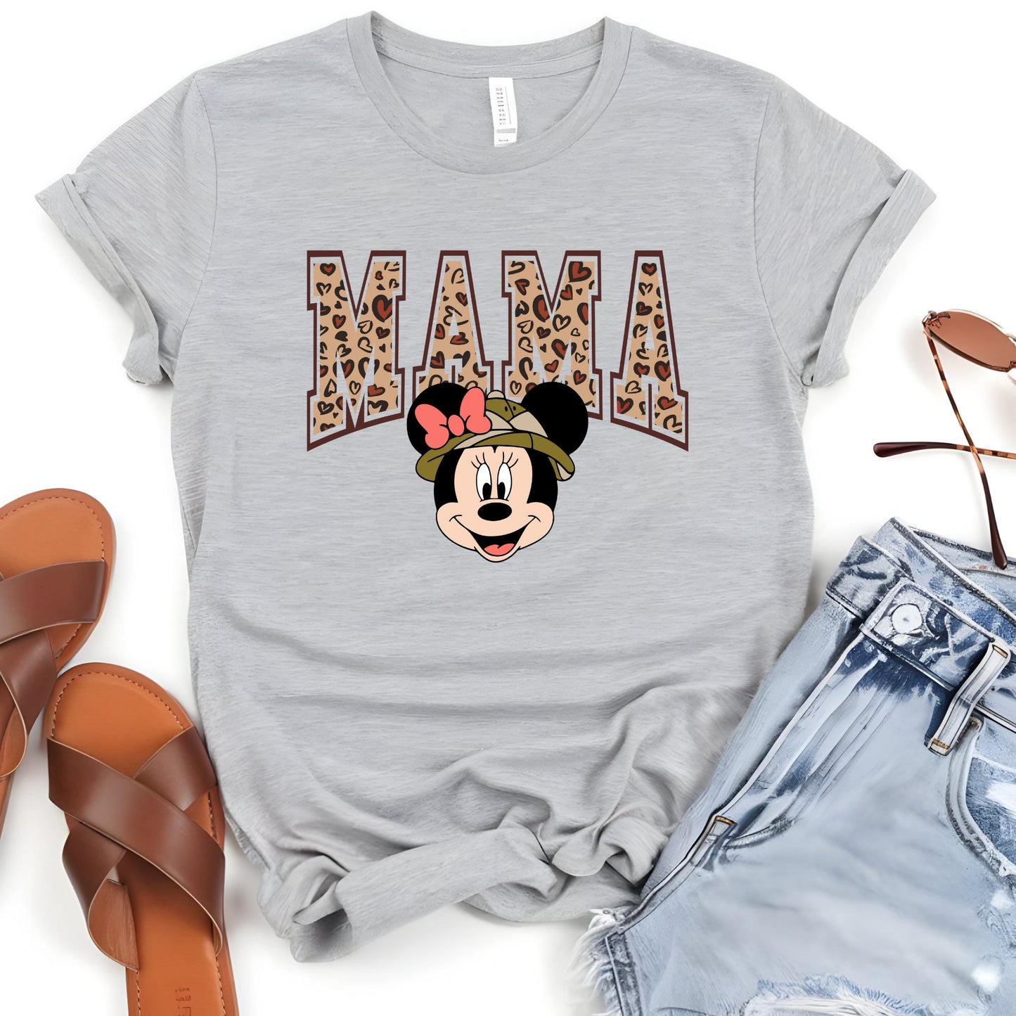 Mama and Mini Matching Shirts, Mama and Mini Gold Leopard T-Shirt, Mothers Day Gift, Mommy And Me Matching Tee