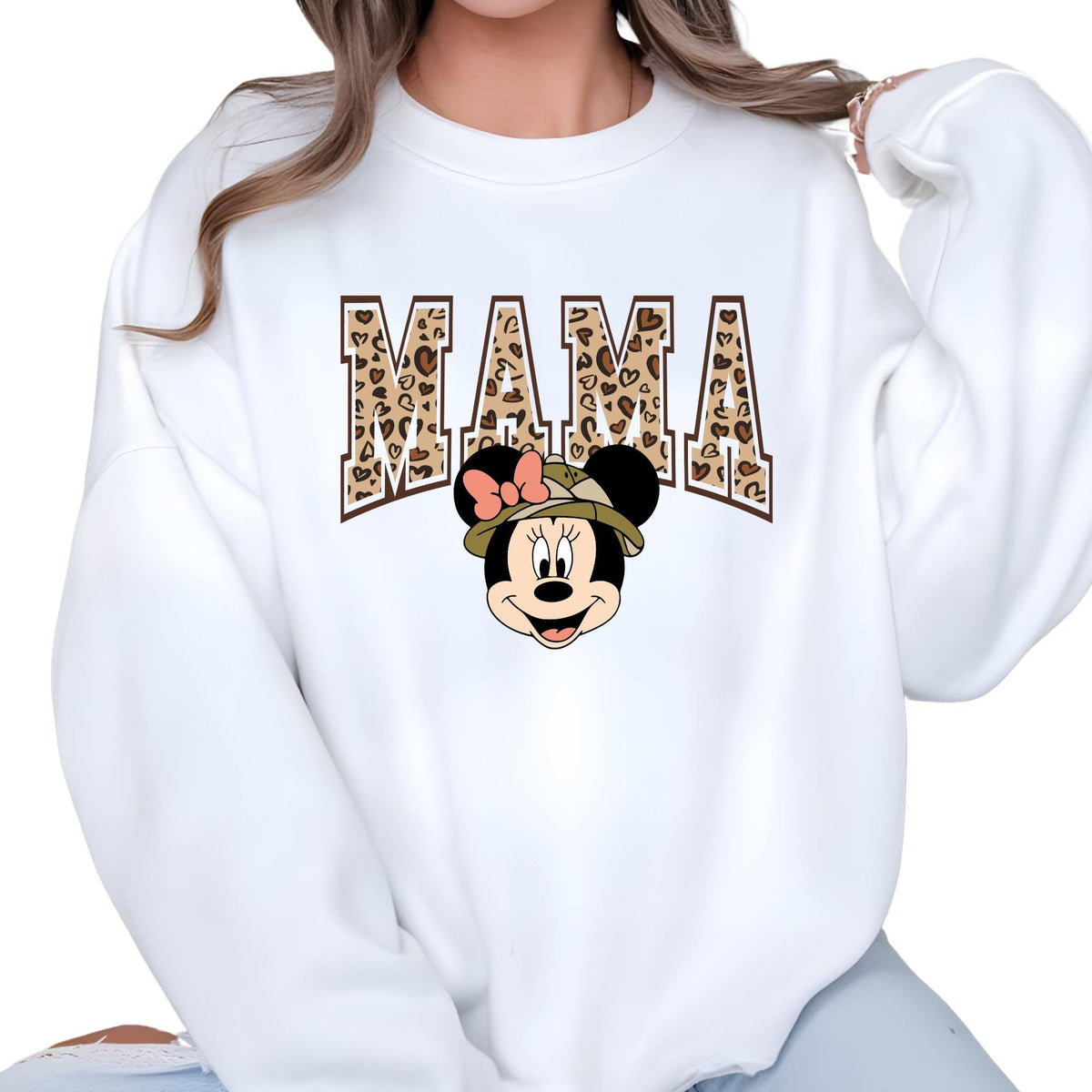 Mama and Mini Gold Leopard Matching Sweatshirt