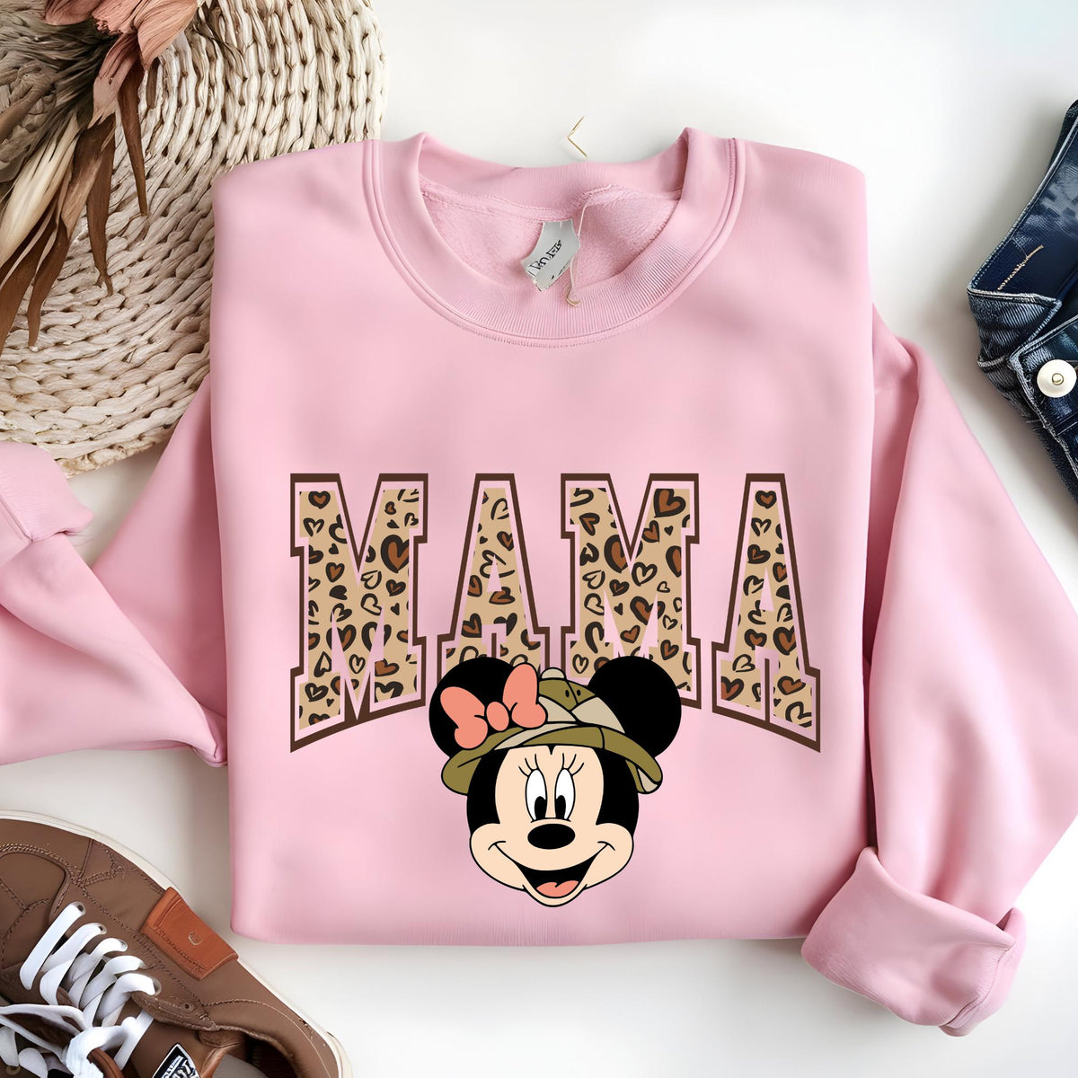 Mama and Mini Gold Leopard Matching Sweatshirt
