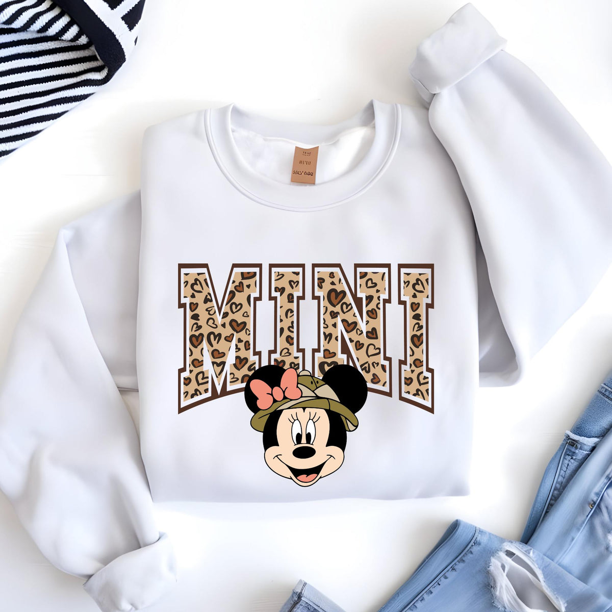 Mama and Mini Gold Leopard Matching Sweatshirt