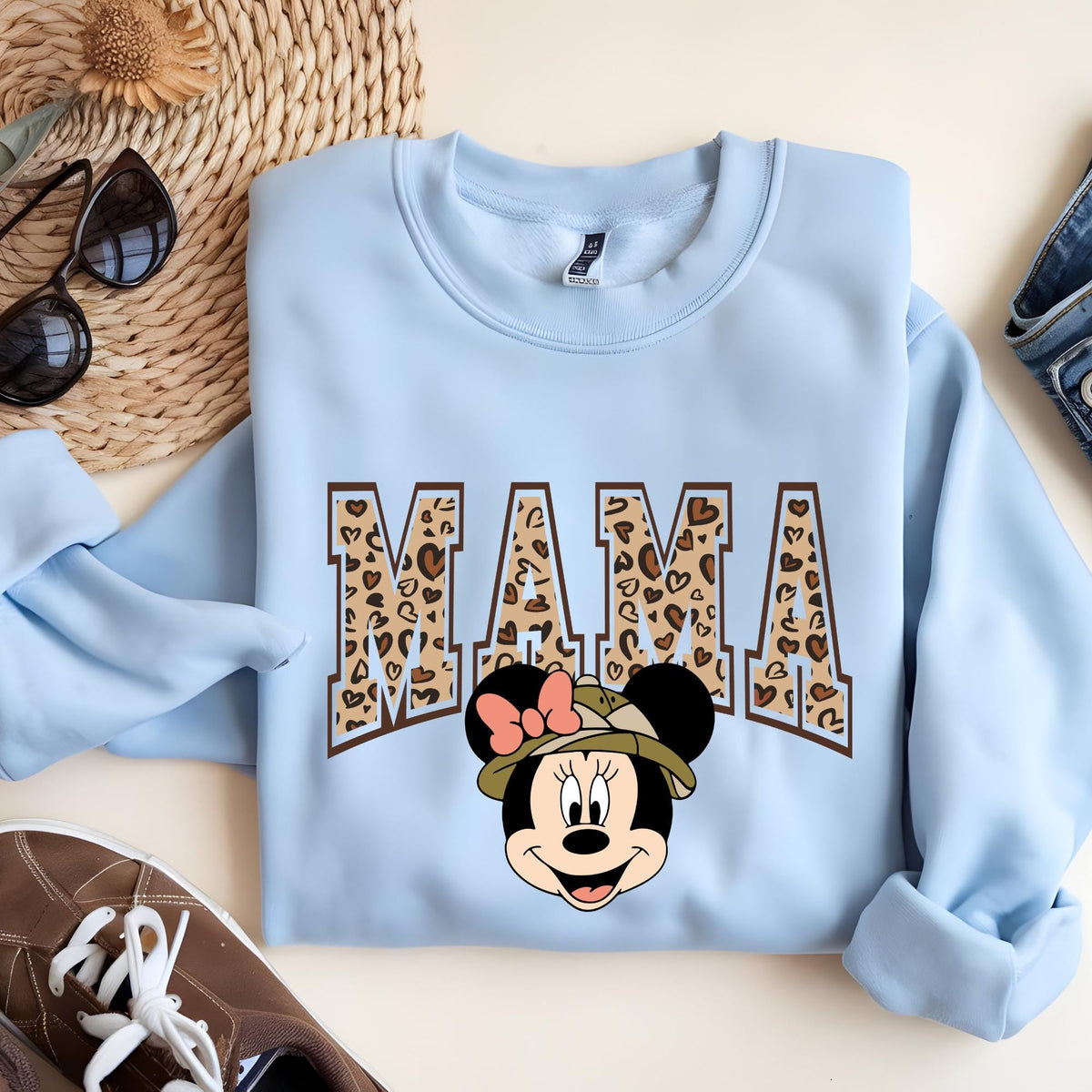 Mama and Mini Gold Leopard Matching Sweatshirt