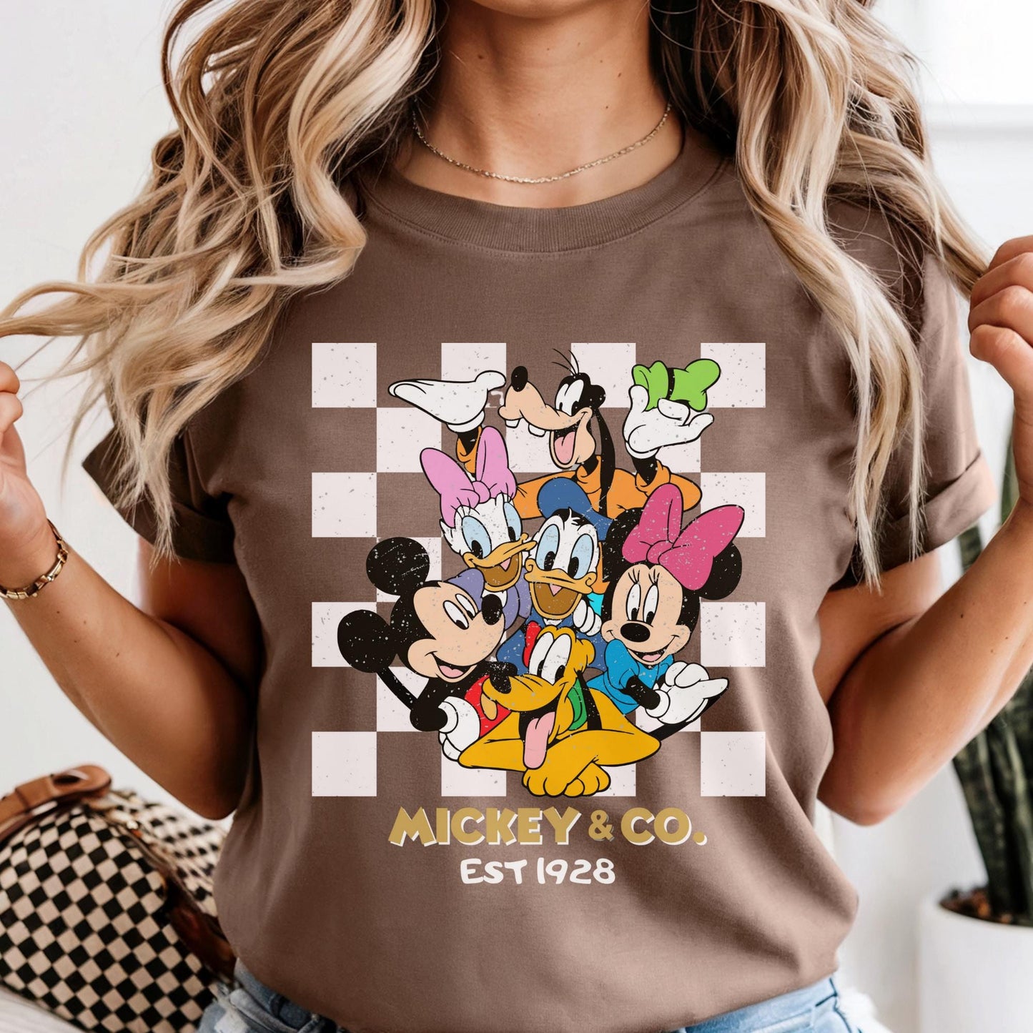 Comfort Colors® Retro Mickey & Co 1928 Shirt, Disneyland Tee, Long Sleeve Disneyworld Shirts, Mickey And Friends Family Tee, Disney Gift