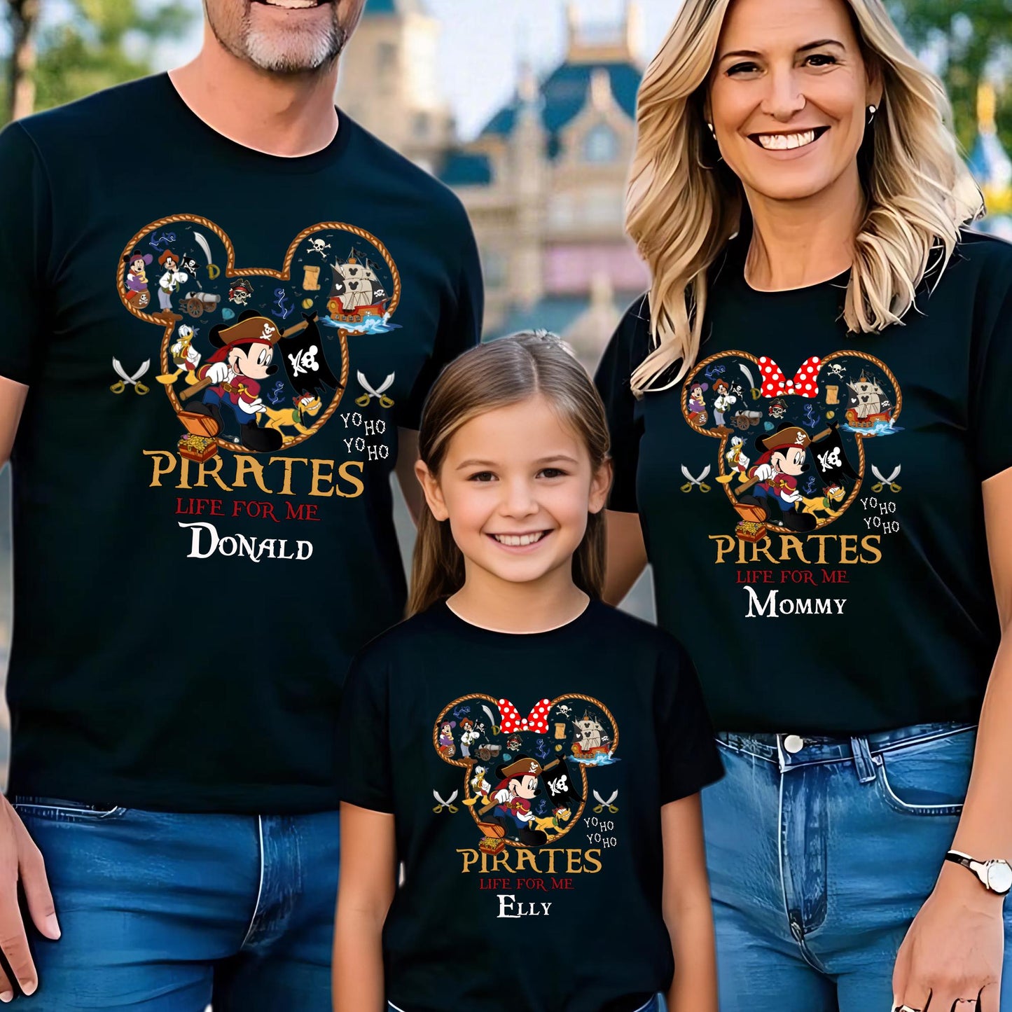 Custom Disney Pirates Family Shirts, Disney Pirates of Caribbean Shirt, Pirate's Life, Disney Matching Cruise Tee, Mickey and Friends
