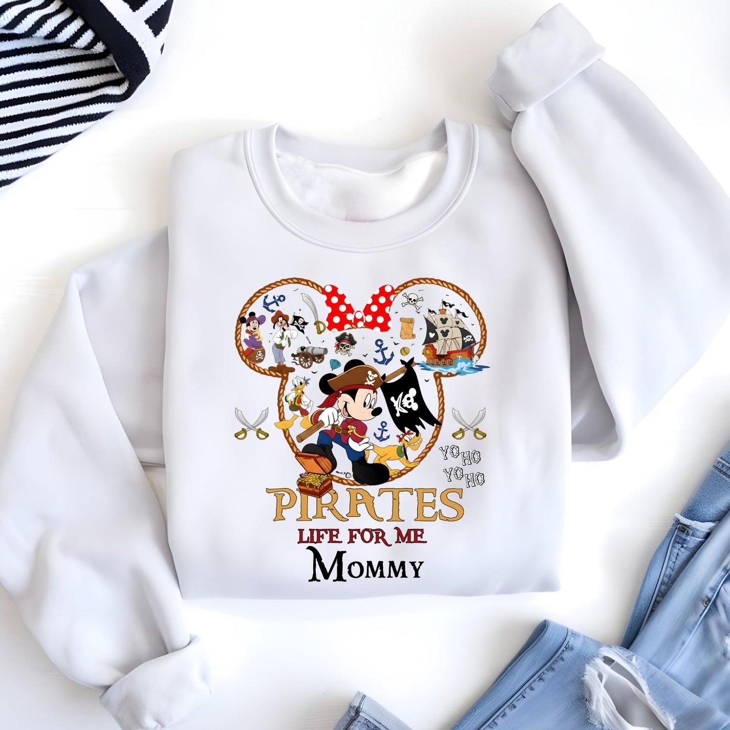 Personalized Disney Pirates Family Sweatshirt, Disney Pirates of Caribbean Sweat, Pirate's Life, Disney Matching Cruise Shirt