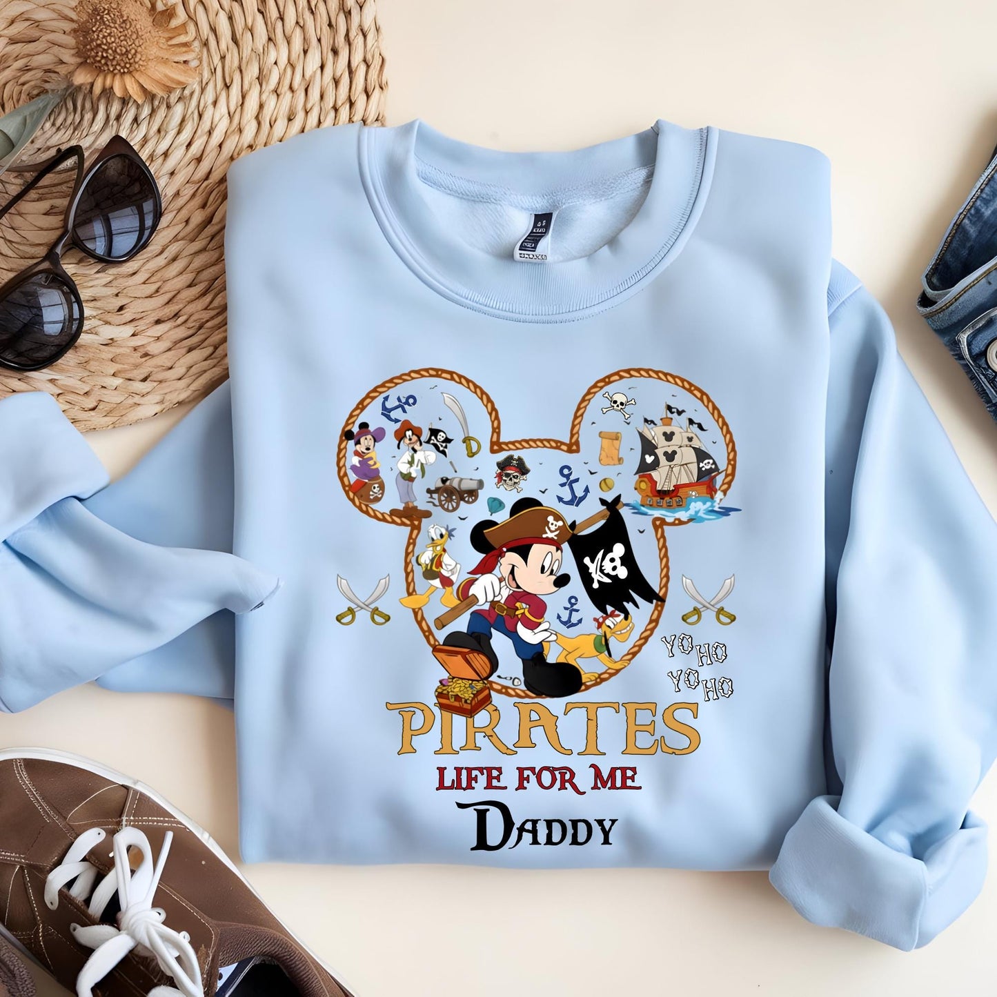 Personalized Disney Pirates Family Sweatshirt, Disney Pirates of Caribbean Sweat, Pirate's Life, Disney Matching Cruise Shirt