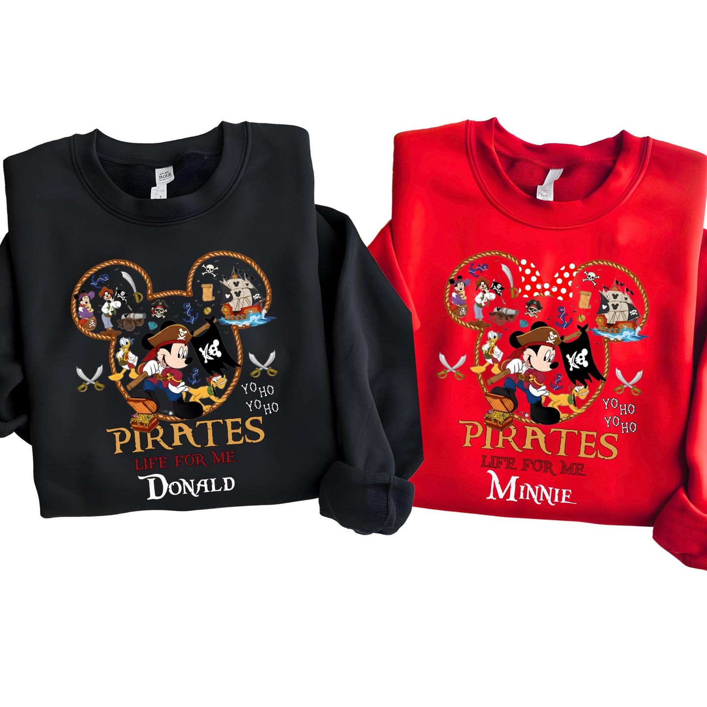Personalized Disney Pirates Family Sweatshirt, Disney Pirates of Caribbean Sweat, Pirate's Life, Disney Matching Cruise Shirt