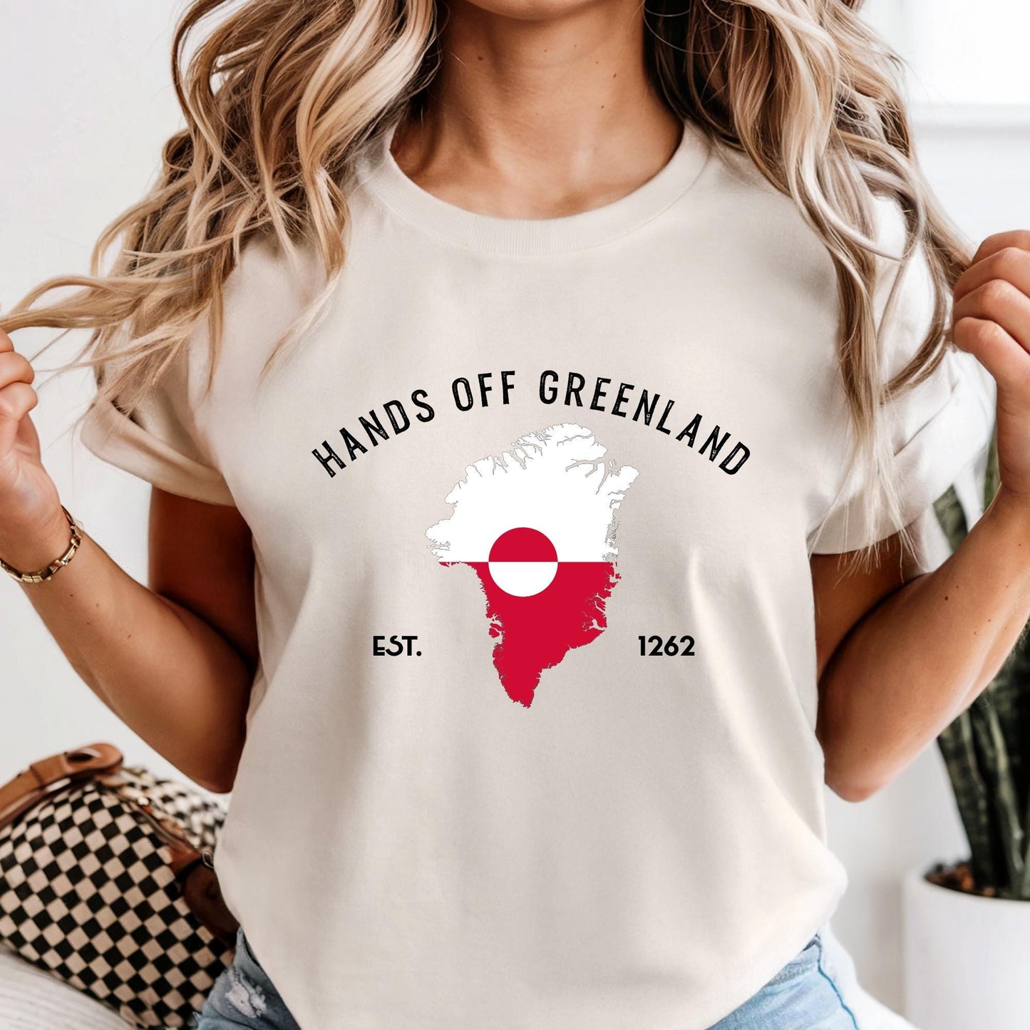 Comfort Colors® Hands Off Greenland Shirt, Greenland Is Ours T-Shirt, Greenlandic Flag Shirt, Greenland Shirts, Political Satire Tee