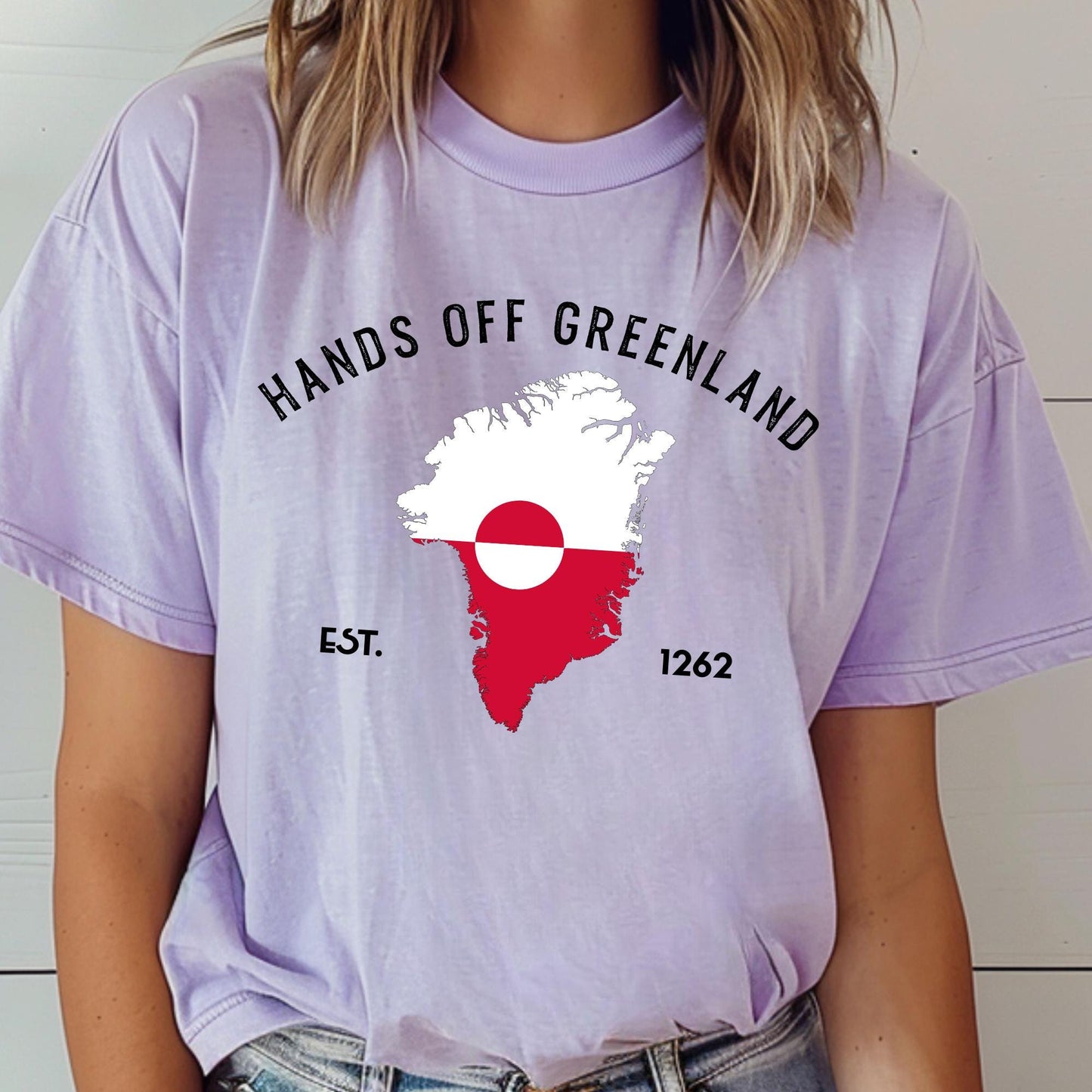 Comfort Colors® Hands Off Greenland Shirt, Greenland Is Ours T-Shirt, Greenlandic Flag Shirt, Greenland Shirts, Political Satire Tee