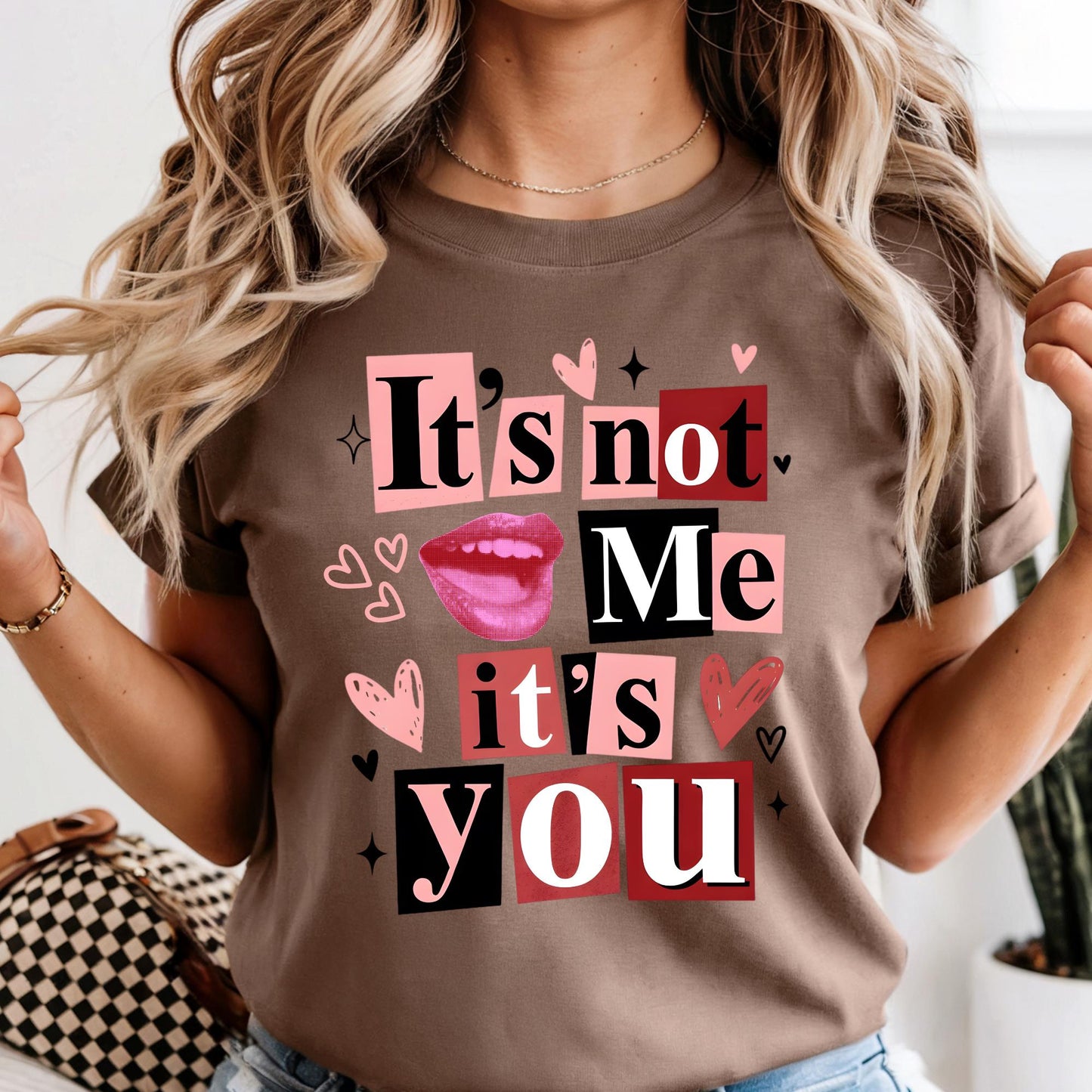 Comfort Colors® Valentine's Day Shirt It's Not Me It's You Sarcastic Anti Valentine Long Sleeve Tee