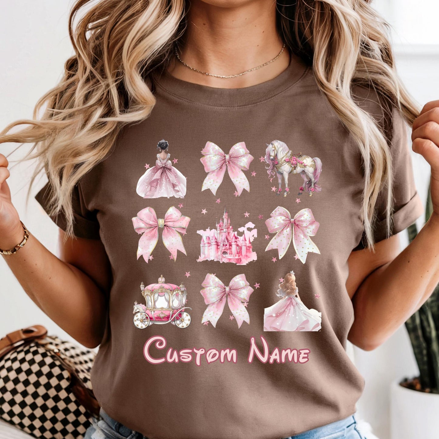 Comfort Colors® Custom Birthday Shirt, Disney Princess Tshirt, Magical Kingdom Tee, Personalized Disneyland Coquette Outfit