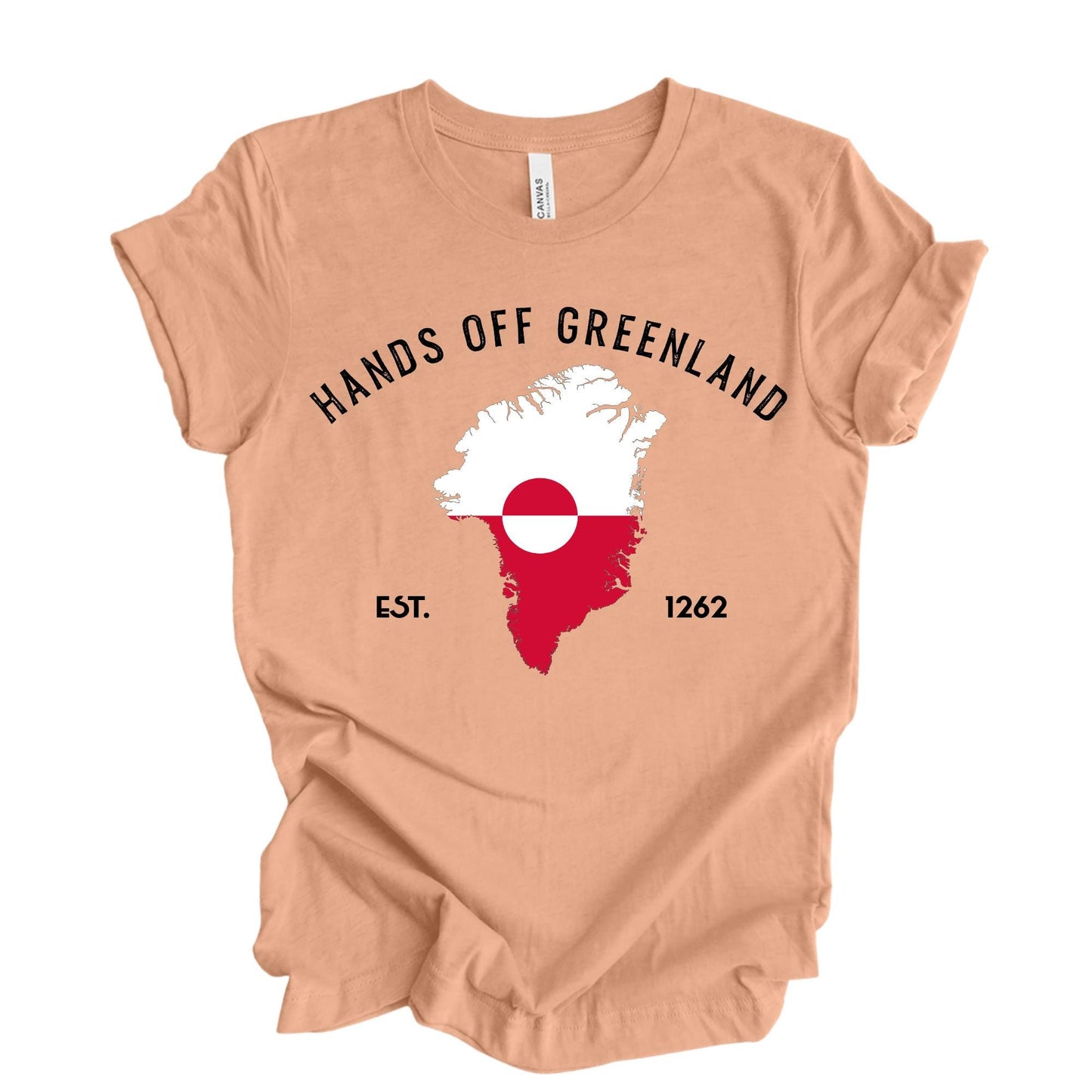 Hands Off Greenland Shirt - Greenlandic Flag Tee, Support Greenland Shirts, Proud Greenlandian Tee