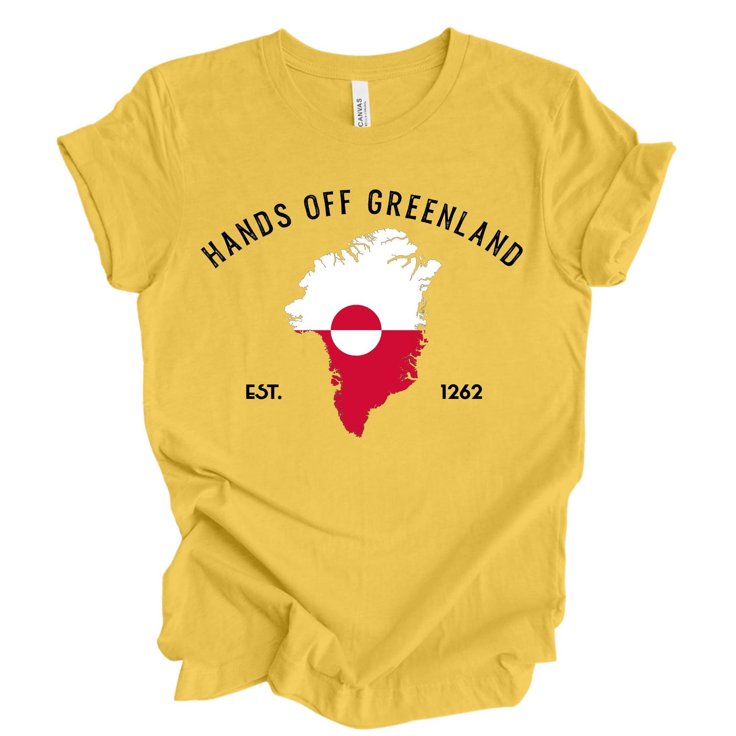 Hands Off Greenland Shirt - Greenlandic Flag Tee, Support Greenland Shirts, Proud Greenlandian Tee