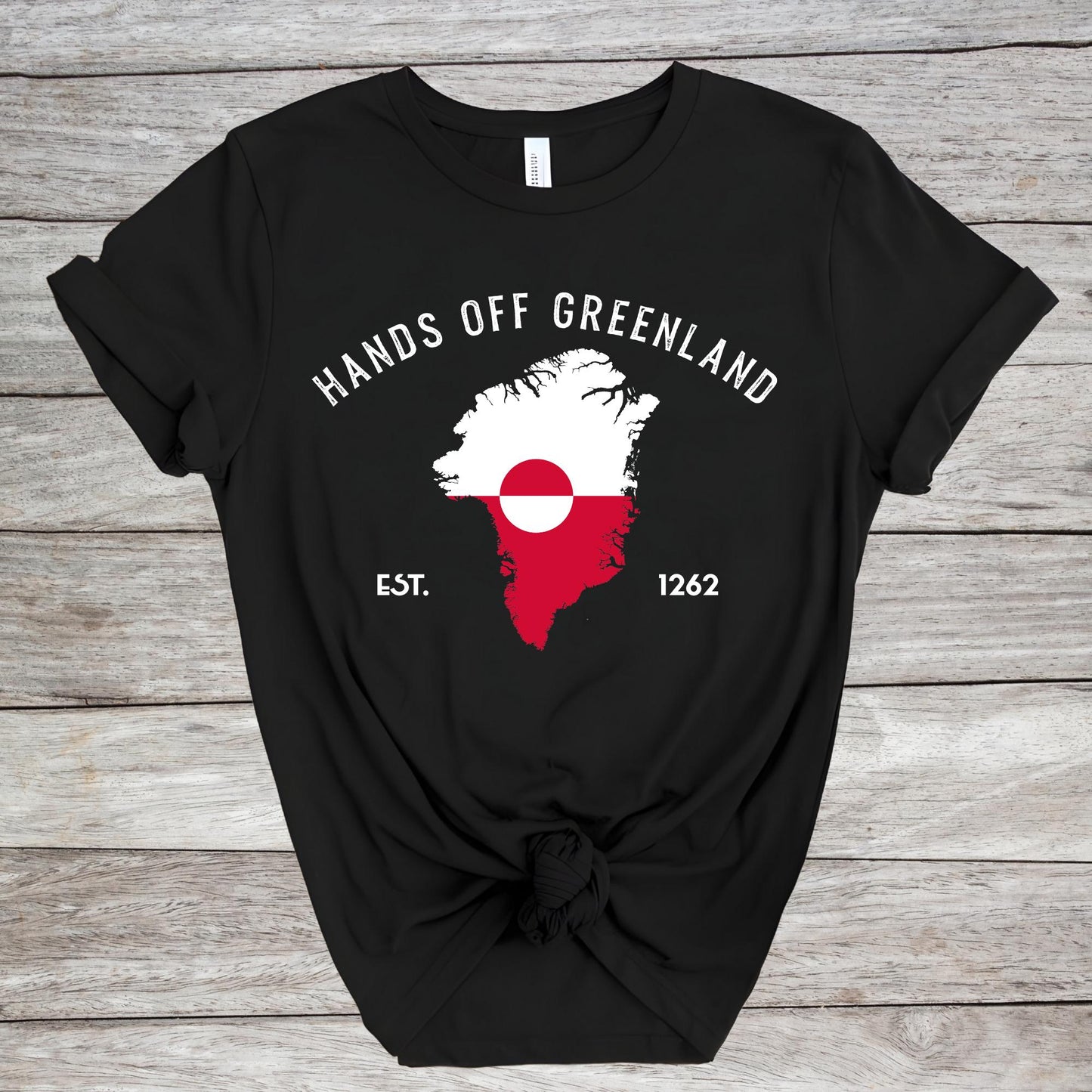 Hands Off Greenland Shirt - Greenlandic Flag Tee, Support Greenland Shirts, Proud Greenlandian Tee