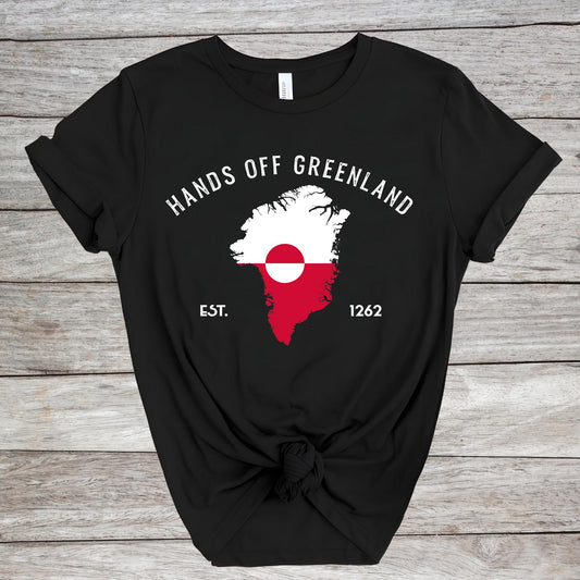 Hands Off Greenland Shirt - Greenlandic Flag Tee, Support Greenland Shirts, Proud Greenlandian Tee