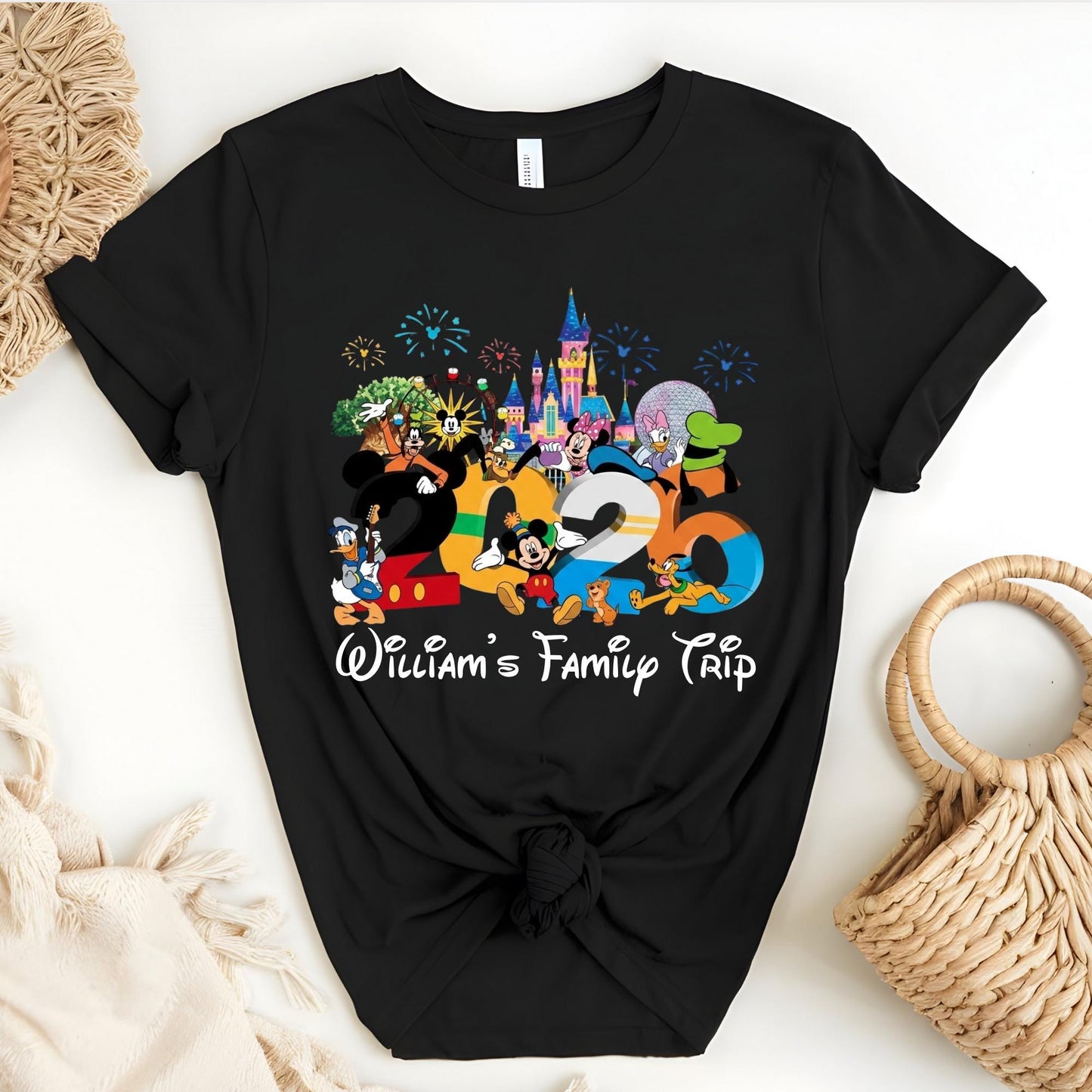 Custom Disney Trip 2026 Shirt - Disney Family Vacation Shirt, Family Matching Shirts, Disney World Family Tee 2026