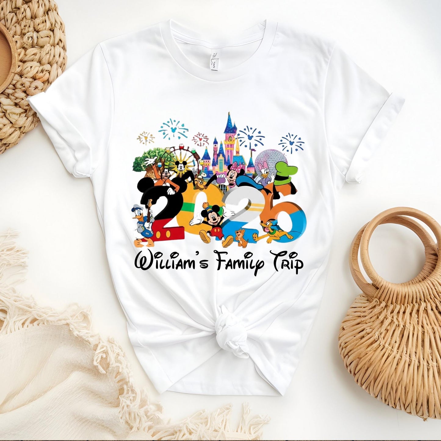 Custom Disney Trip 2026 Shirt - Disney Family Vacation Shirt, Family Matching Shirts, Disney World Family Tee 2026