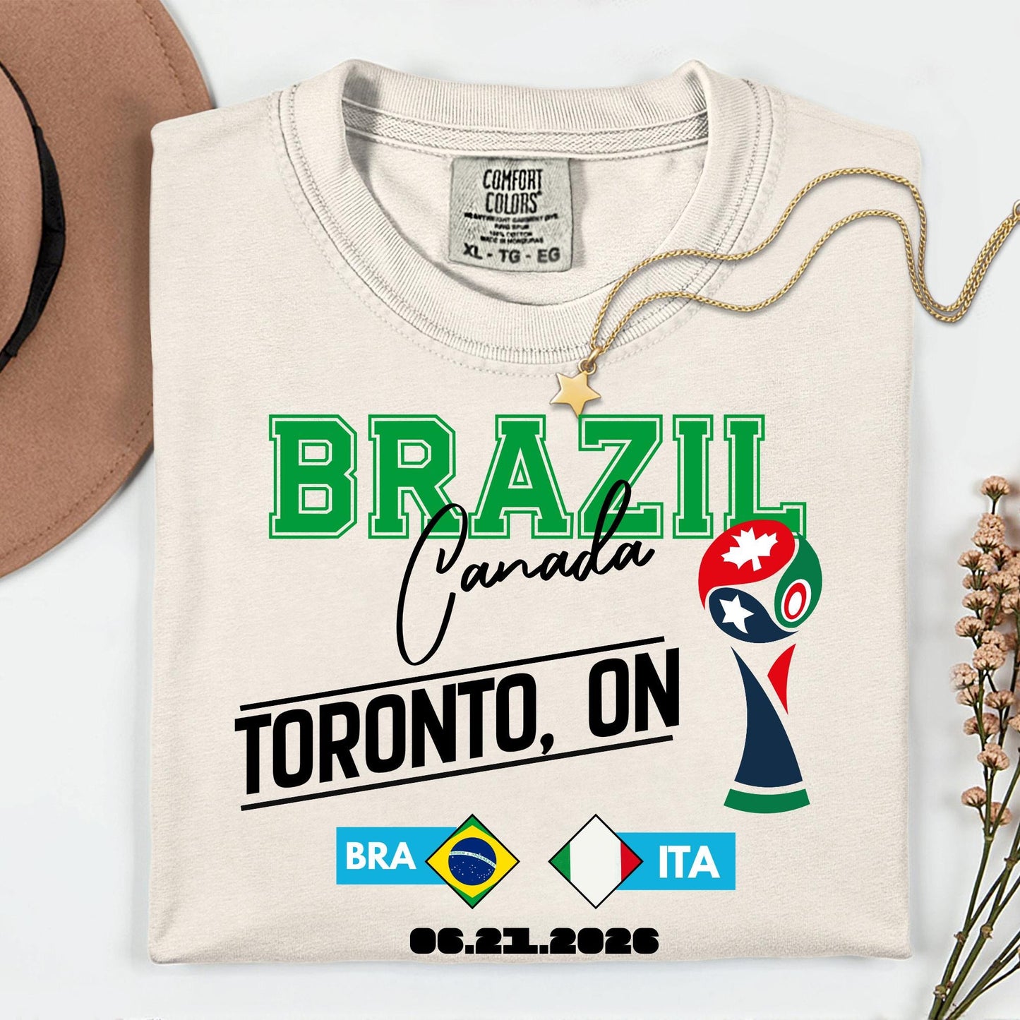 Comfort Colors® Custom World Cup 2026 Shirt, Personalized United States Canada Mexico Long Sleeve Shirts