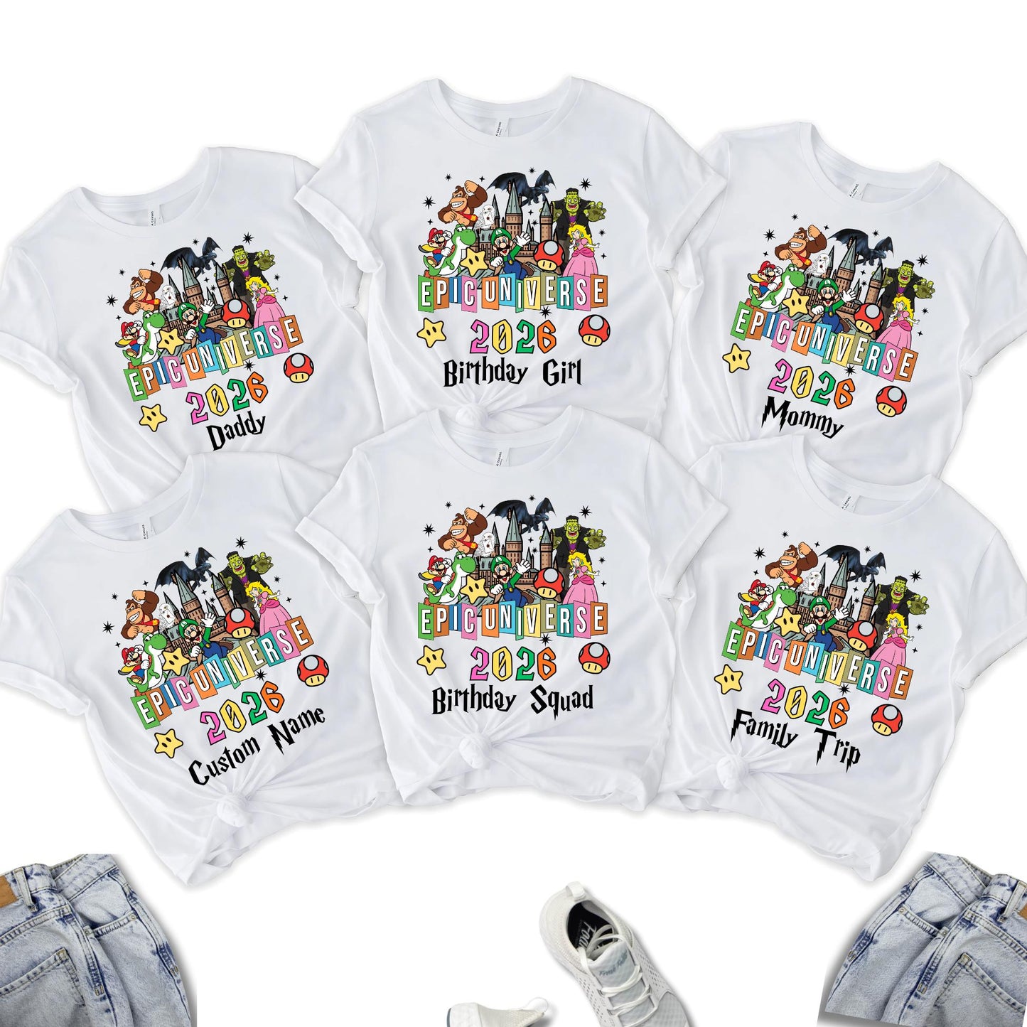 Custom Epic Universe Family Shirt 2026, Matching Universal Shirts Birthday Gift