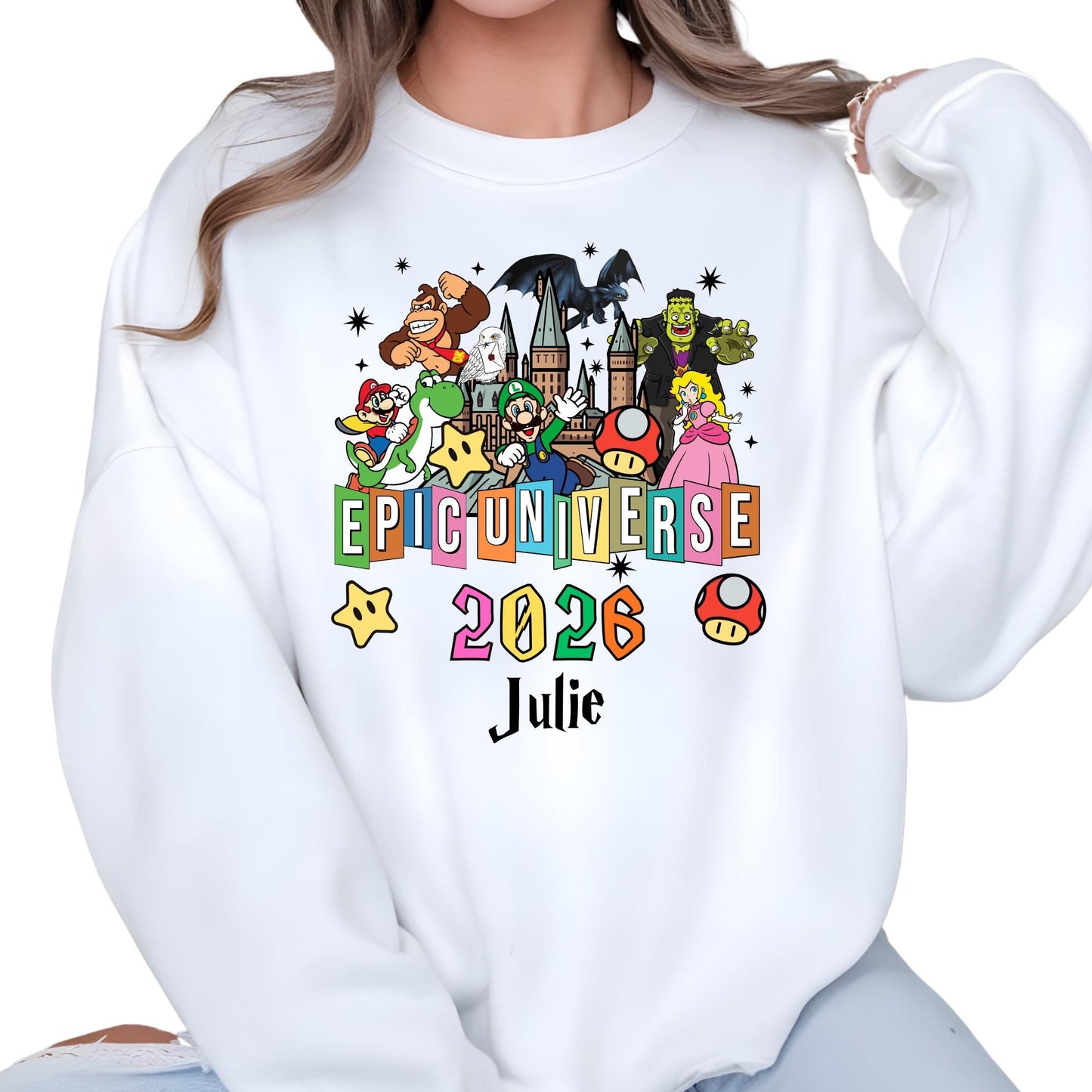 Personalized Epic Universe 2026 Family Sweatshirt - Matching Universal Sweat - 2026 Trip Hoodie