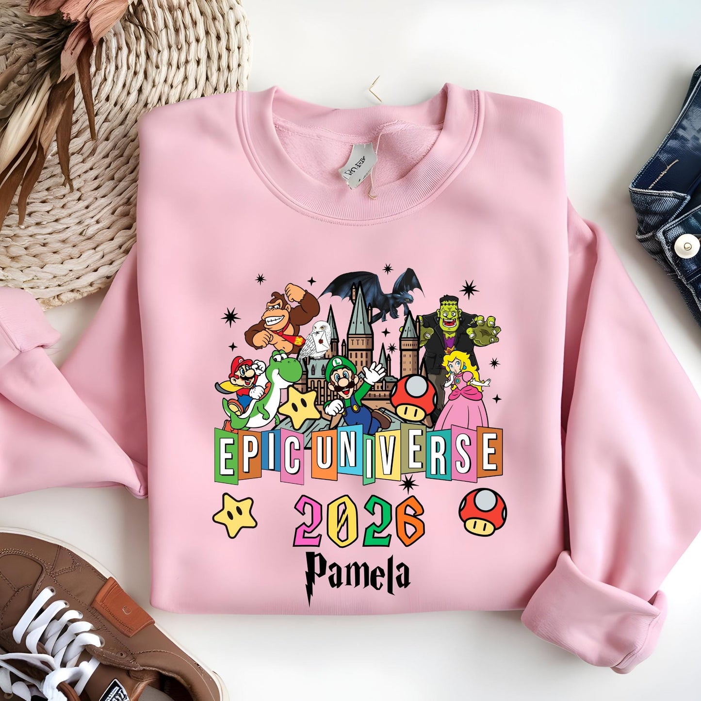 Personalized Epic Universe 2026 Family Sweatshirt - Matching Universal Sweat - 2026 Trip Hoodie