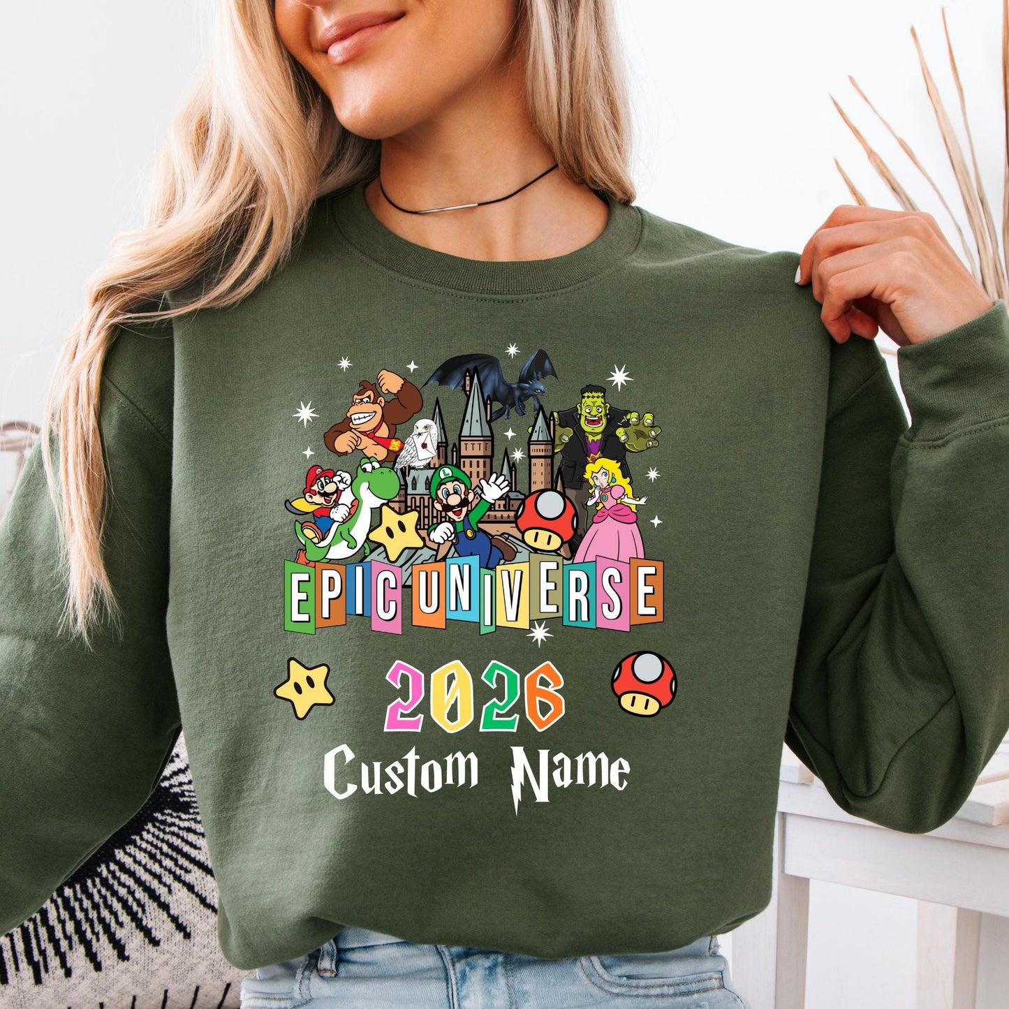 Personalized Epic Universe 2026 Family Sweatshirt - Matching Universal Sweat - 2026 Trip Hoodie
