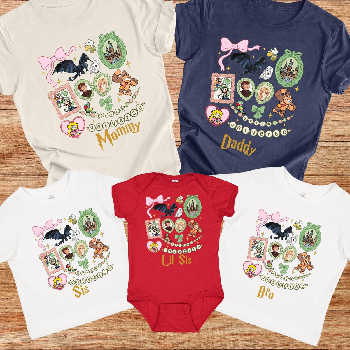 Personalized Epic Universe Family Shirt, Custom Vacation Tee, Universal Orlando Mommy Daddy Sis Bro Tshirt, Family Trip