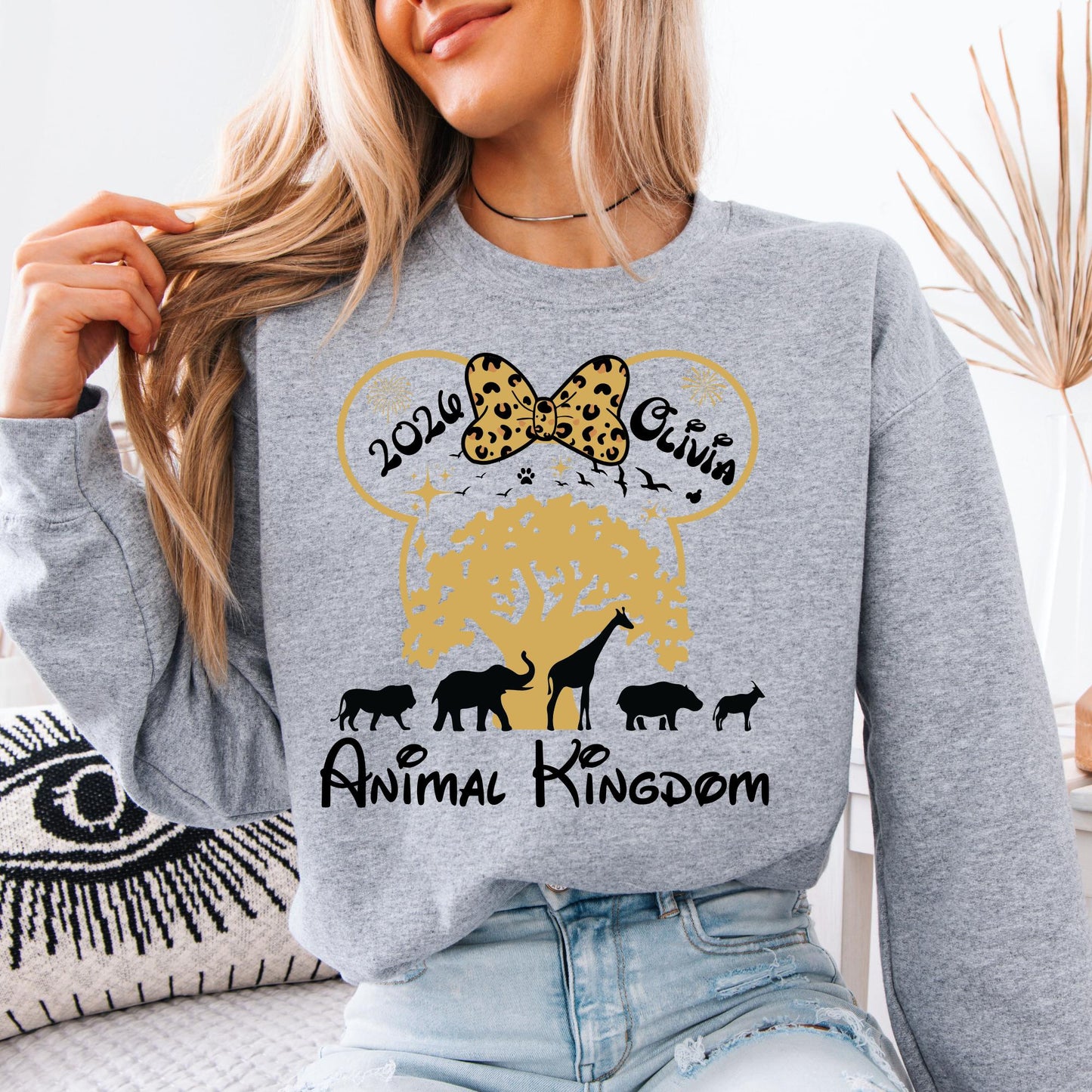 Custom Disney Animal Kingdom 2026 Sweatshirt - Matching Disney Safari Shirt, Disney Animal Kingdom Trip Sweat