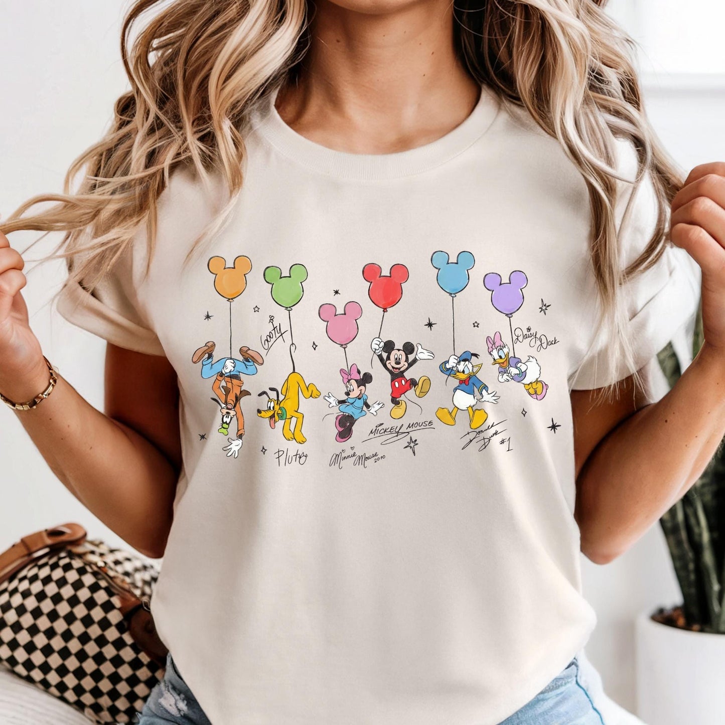 Comfort Colors® Retro Mickey and Friends Signatures Shirt