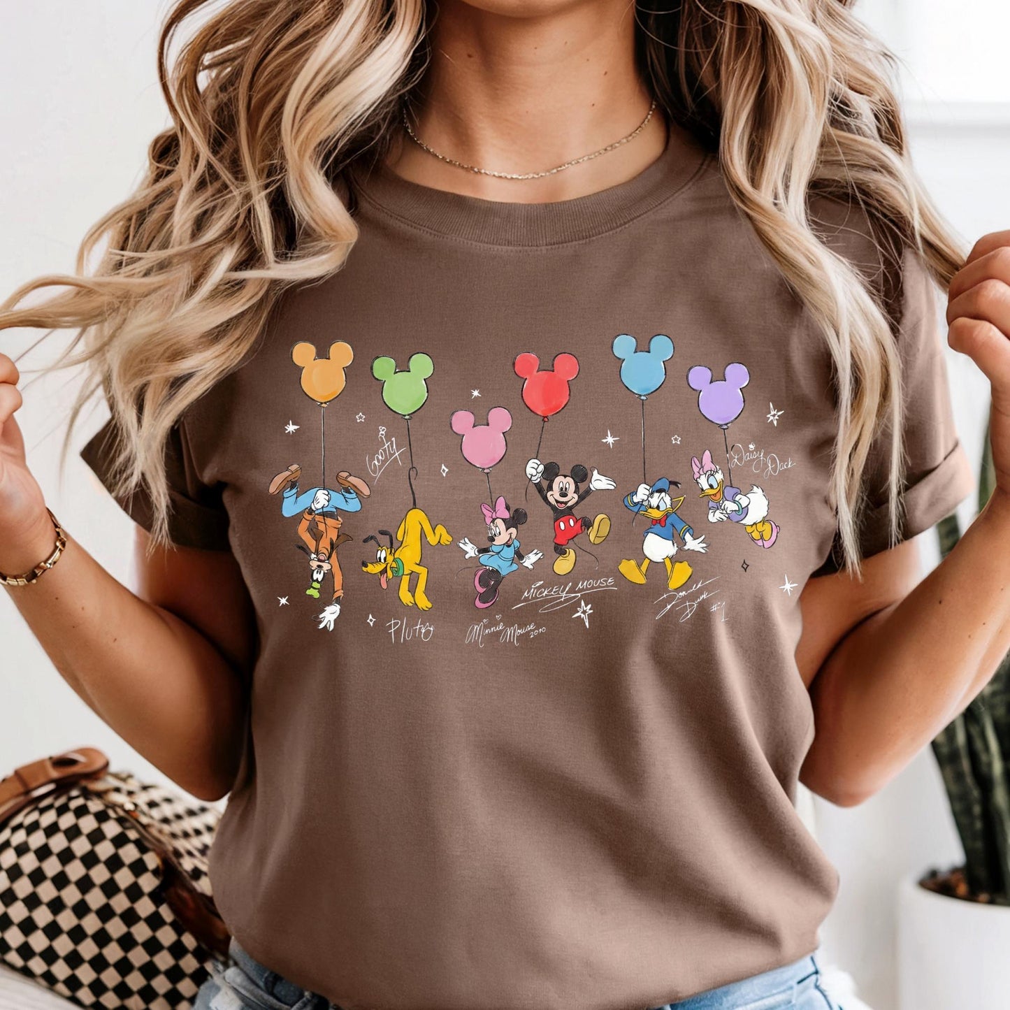 Comfort Colors® Retro Mickey and Friends Signatures Shirt