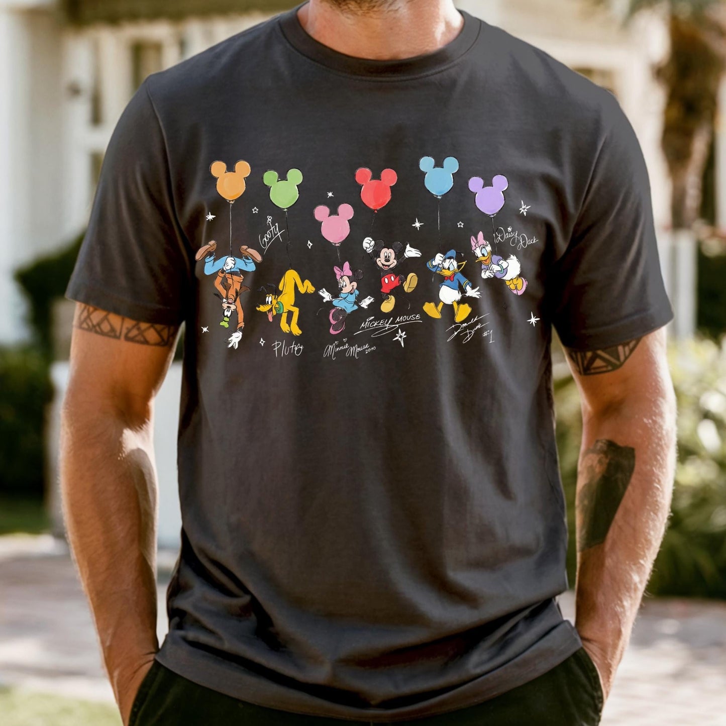 Comfort Colors® Retro Mickey and Friends Signatures Shirt