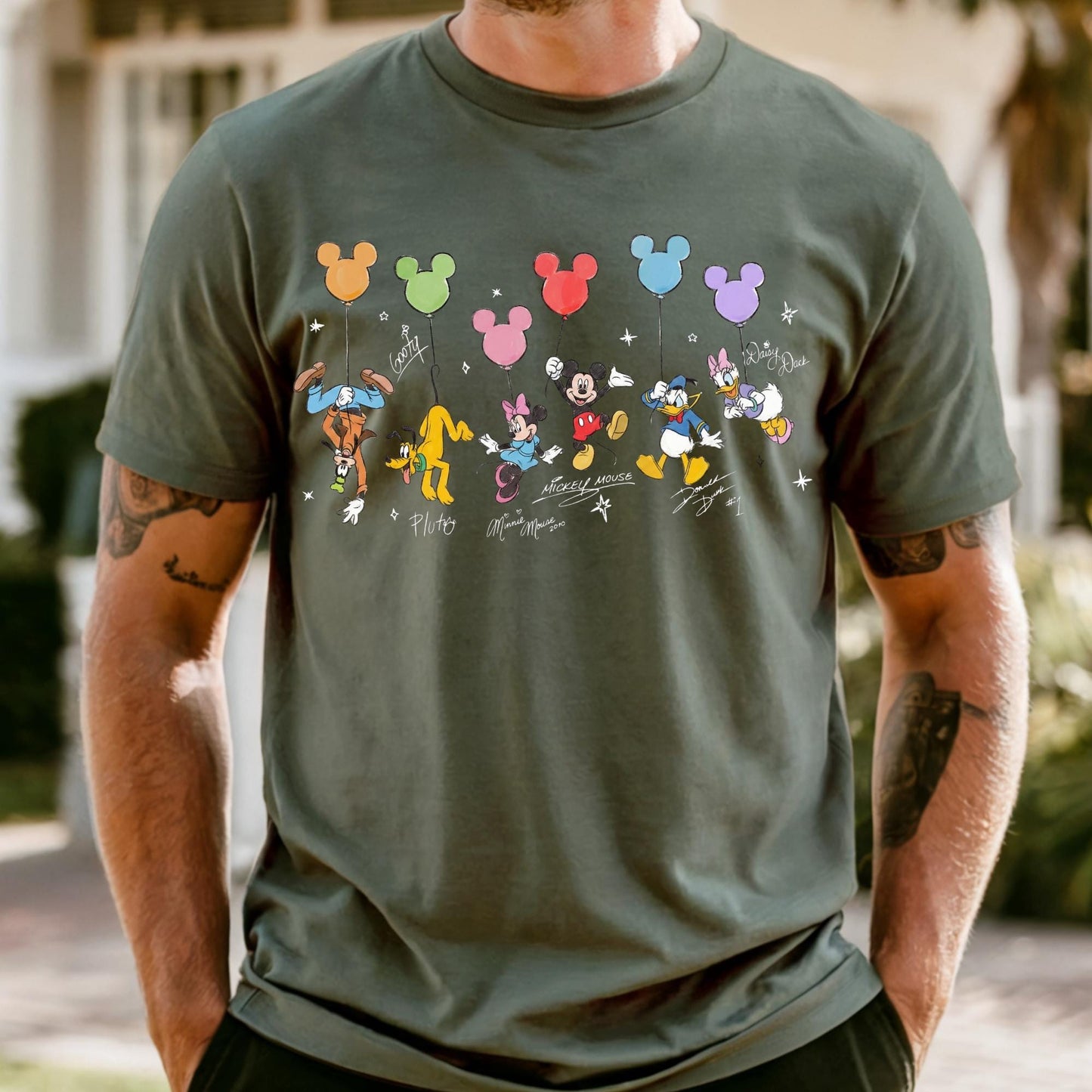 Comfort Colors® Retro Mickey and Friends Signatures Shirt