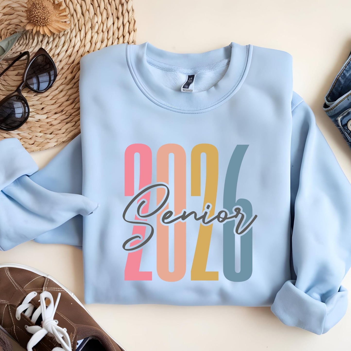 Senior 2026 Sweatshirt - College Senior Hoodie, Class of 2026 Senior Shirt - Graduation Sweatshirt