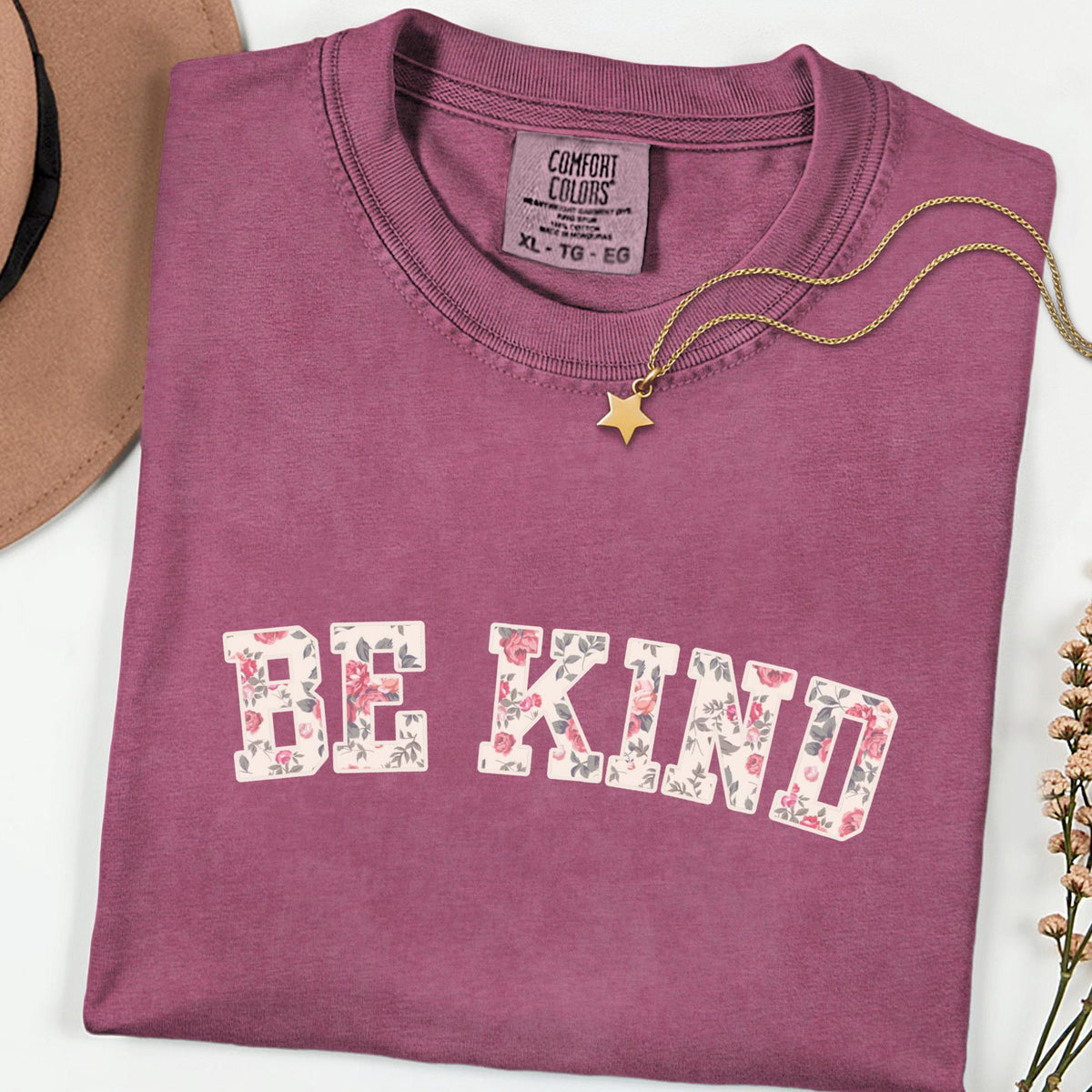Comfort Colors® Be Kind Shirt, Choose Kindness Tee, Motivational Teacher T-Shirt, Positive Affirmation Gift, Counselor Appreciation Shirt
