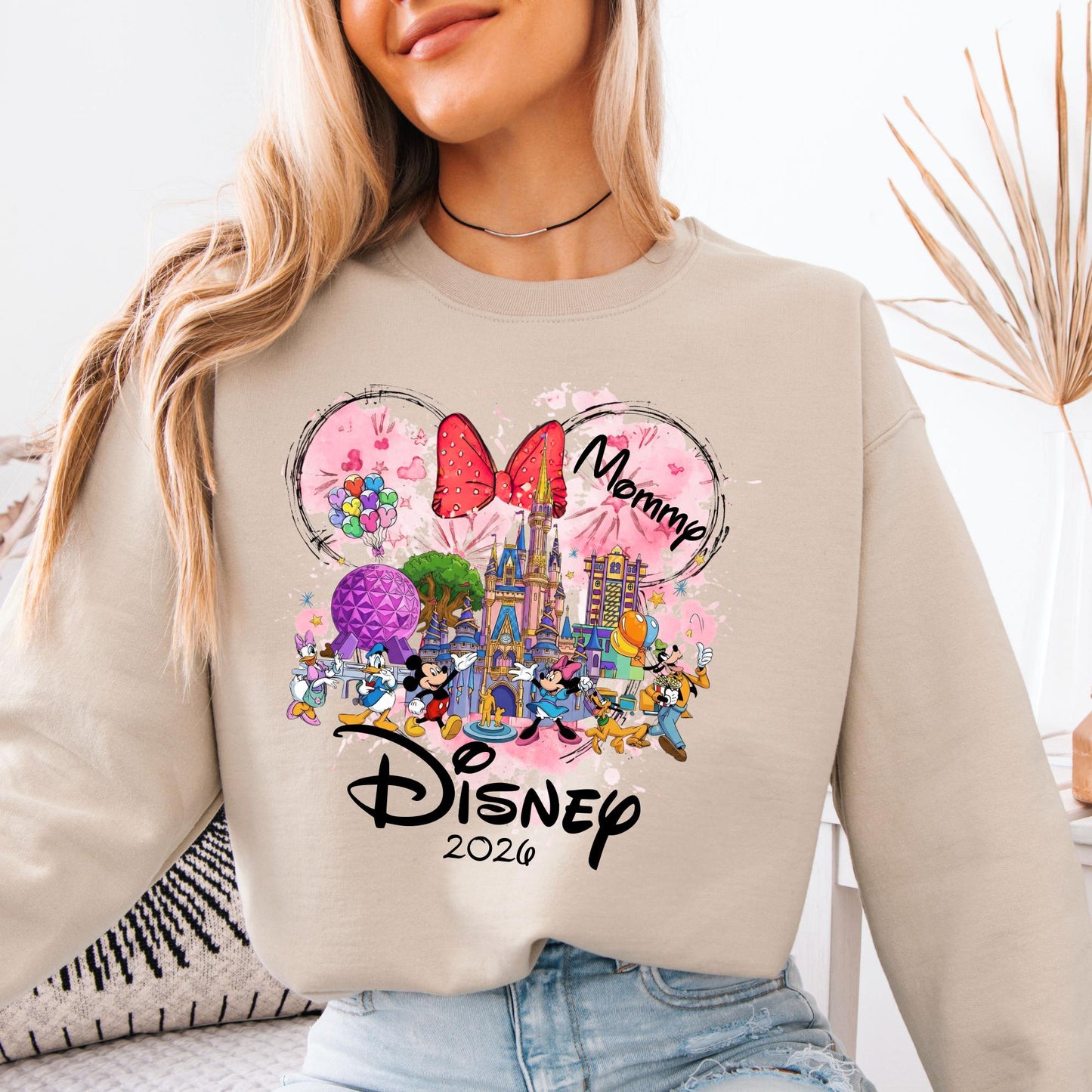 Personalized Disney Trip Sweatshirt, Custom Epcot Sweat, Mickey and Minnie Family Matching Hoodie