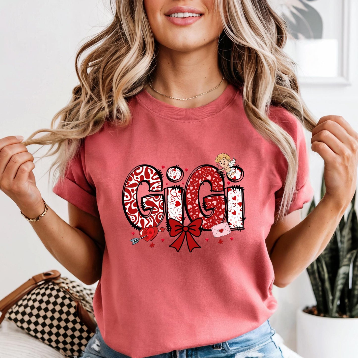 Comfort Colors® Mama Gigi Nana Matching Shirt - Long Sleeve Shirts Valentines Day Gift Coquette Mama Outfit