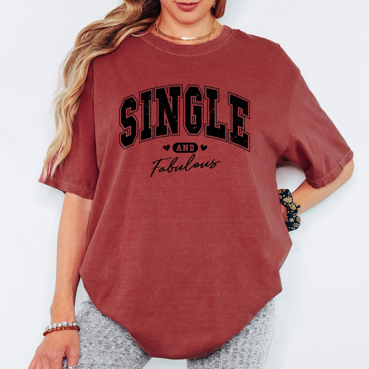 Comfort Colors® Single And Fabulous Shirt, Self Love Graphic Tee, Valentine Quote Tshirt, Confident Women Top, Gift For Her