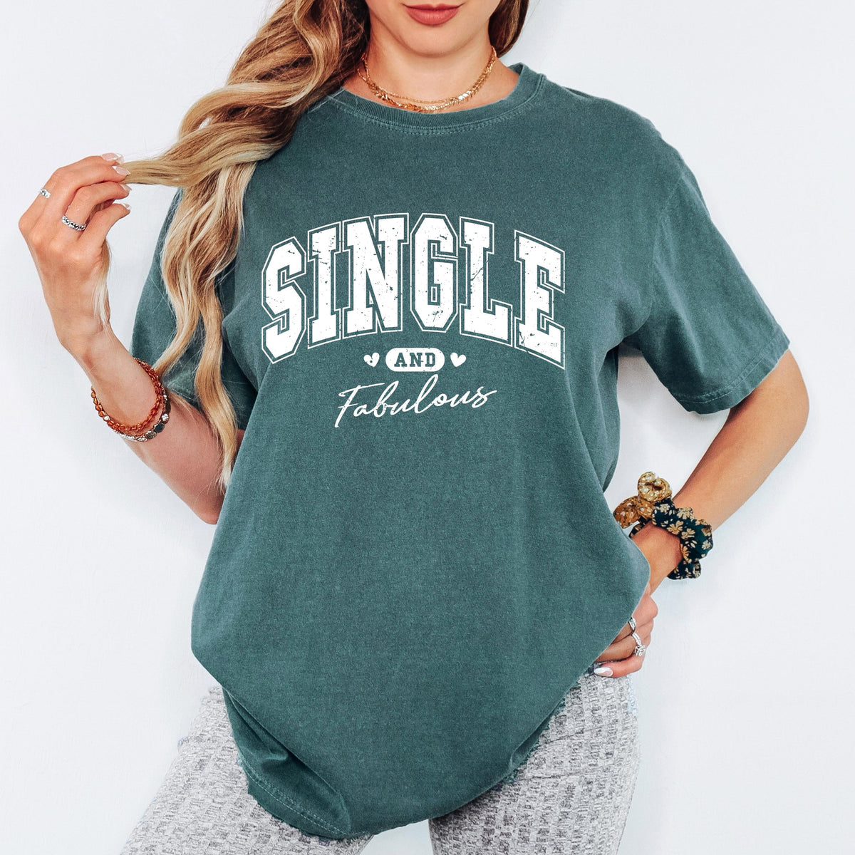 Comfort Colors® Single And Fabulous Shirt, Self Love Graphic Tee, Valentine Quote Tshirt, Confident Women Top, Gift For Her