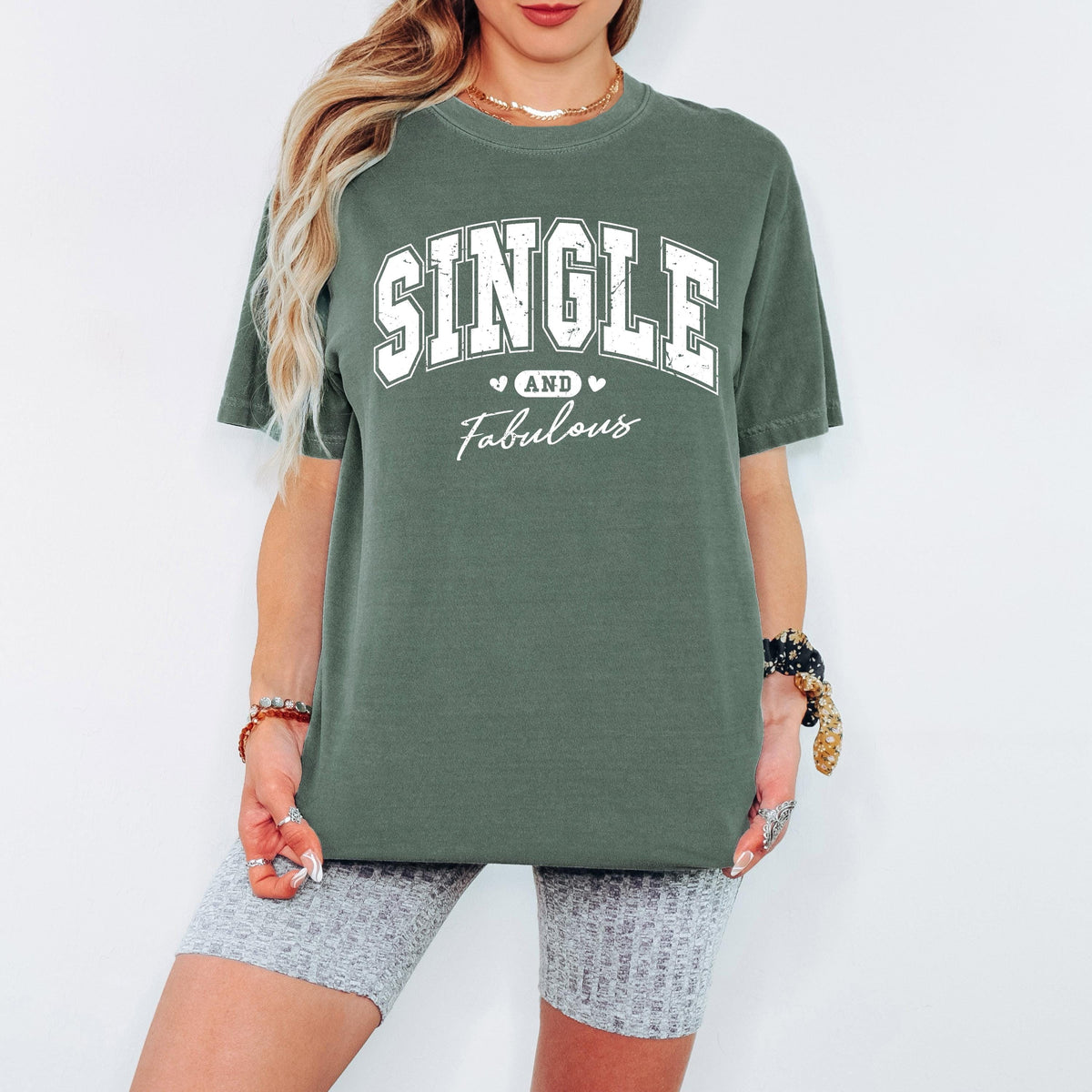 Comfort Colors® Single And Fabulous Shirt, Self Love Graphic Tee, Valentine Quote Tshirt, Confident Women Top, Gift For Her