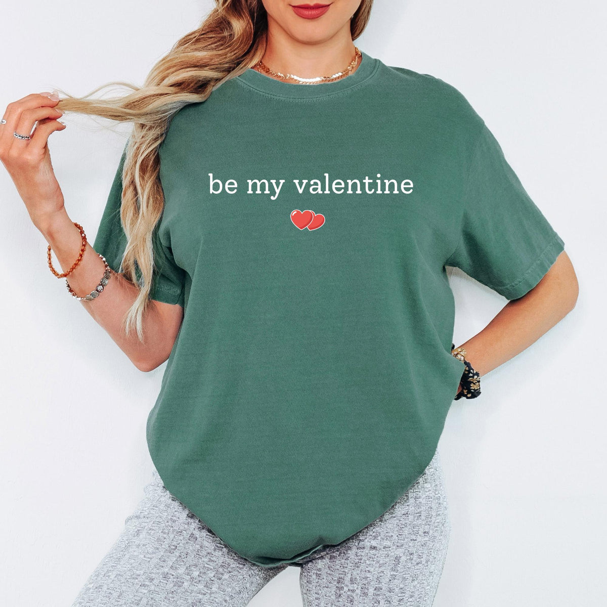 Comfort Colors® Be My Valentine Shirt, Cute Heart Valentine Tee, Timeless Love Design