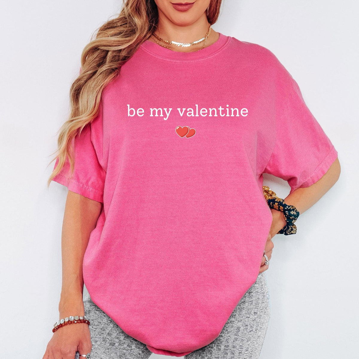 Comfort Colors® Be My Valentine Shirt, Cute Heart Valentine Tee, Timeless Love Design