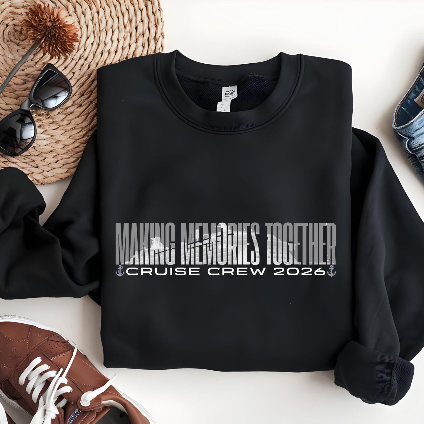 Cruise 2026 Sweatshirt: Making Memories Together Family Matching Sweat